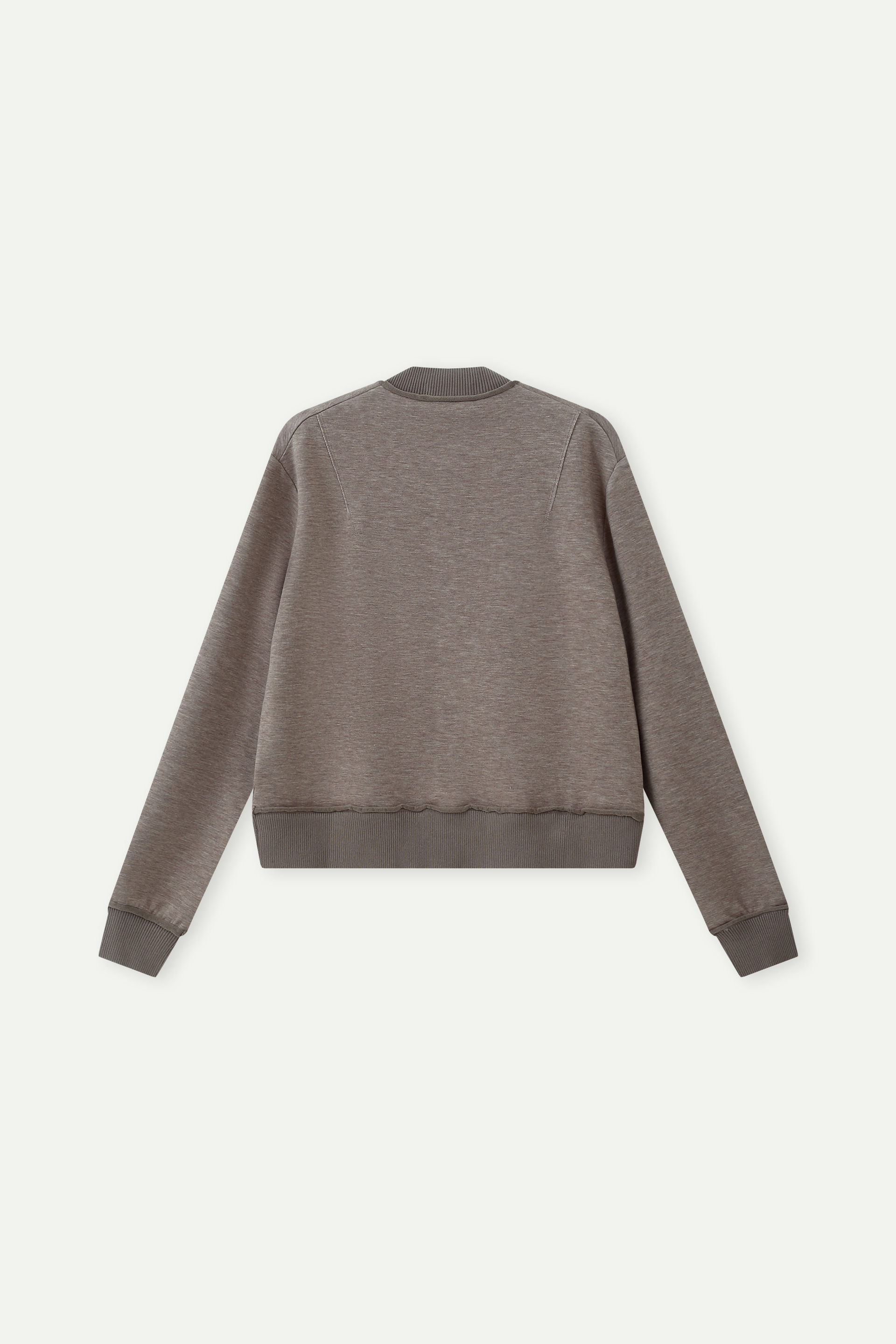 Cropped Button-Up Baseball Sweatshirt 