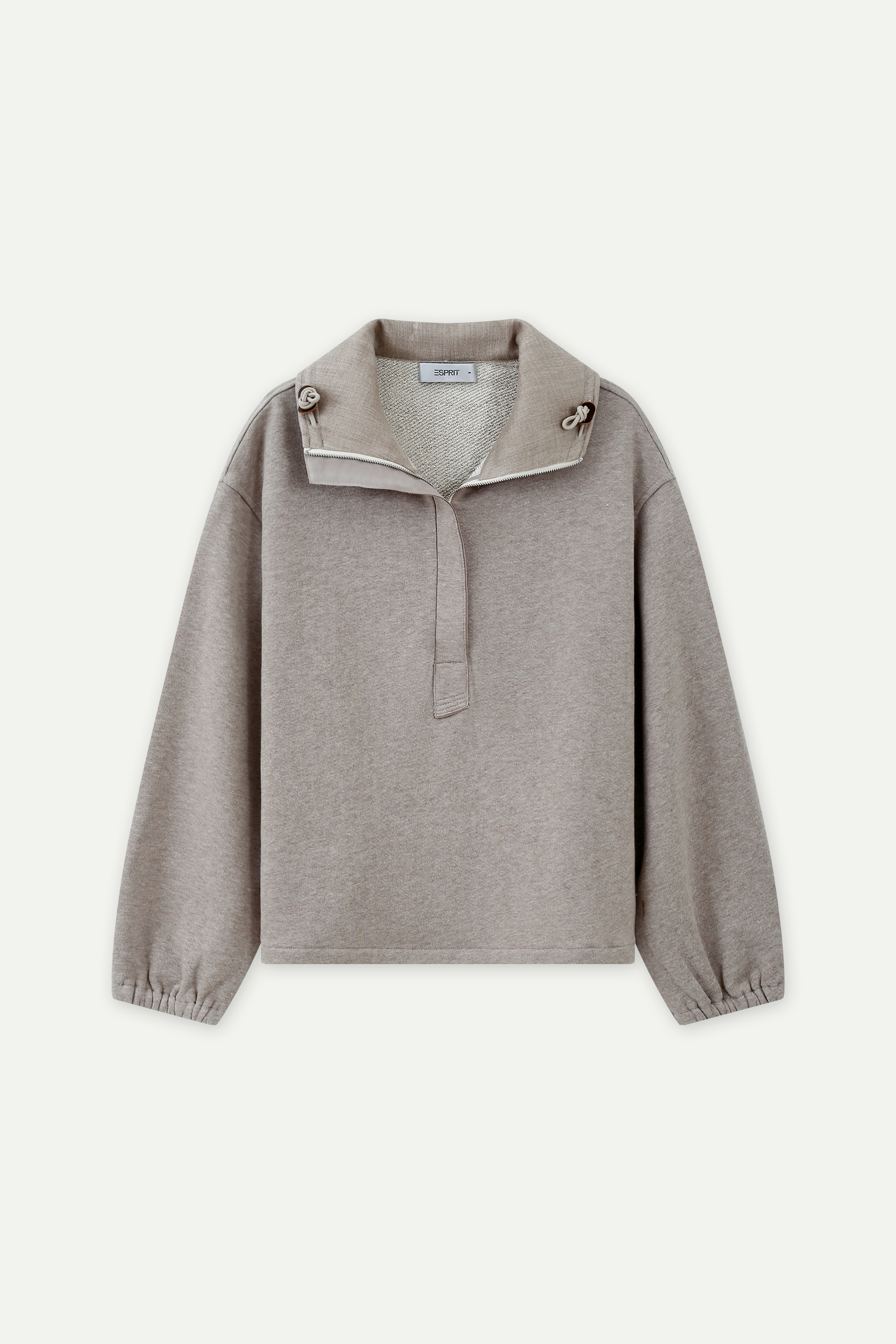 Half-Zip Stand Collar Sweatshirt