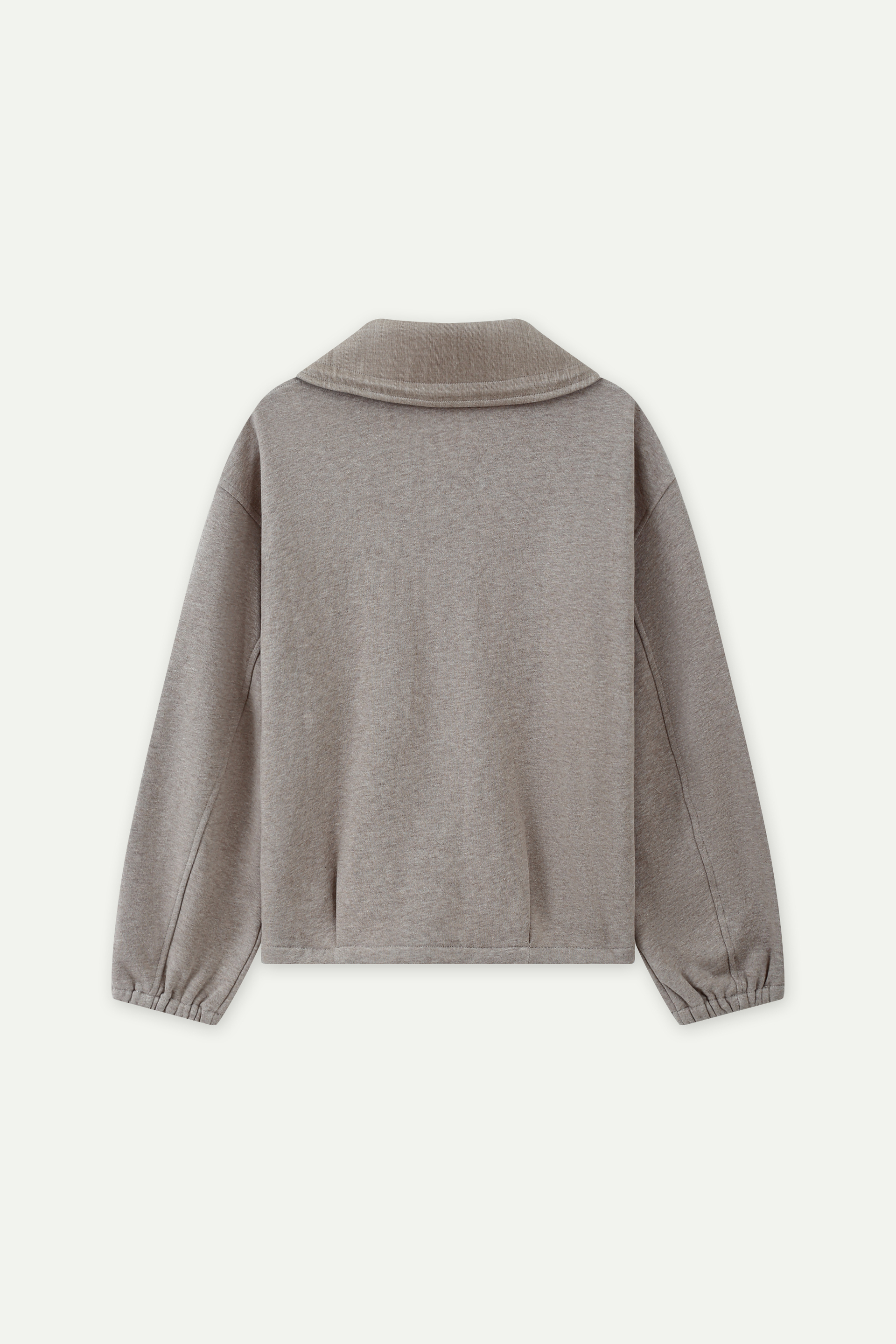 Half-Zip Stand Collar Sweatshirt