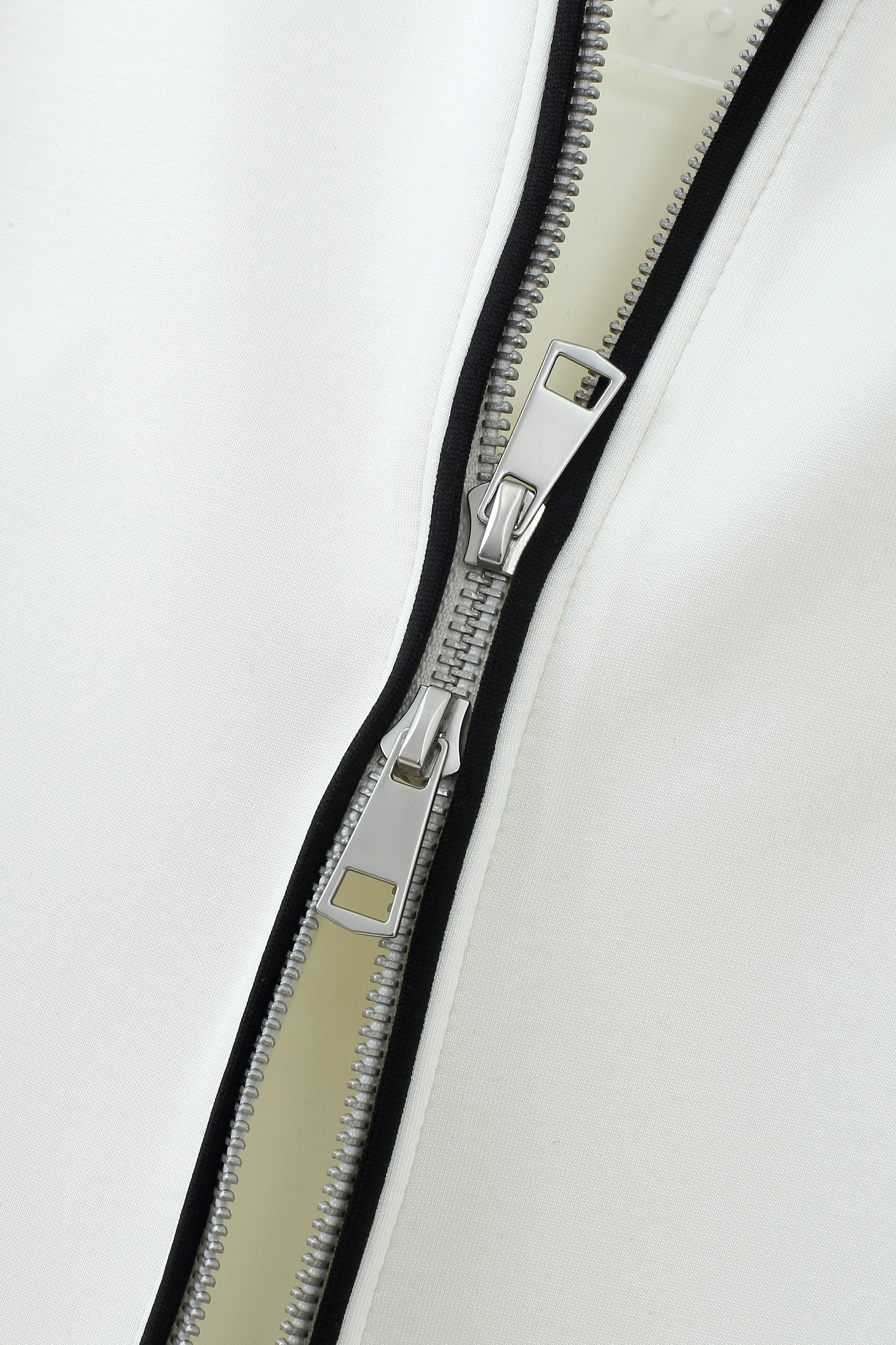 Cropped Zip-Up Stand Collar Jacket