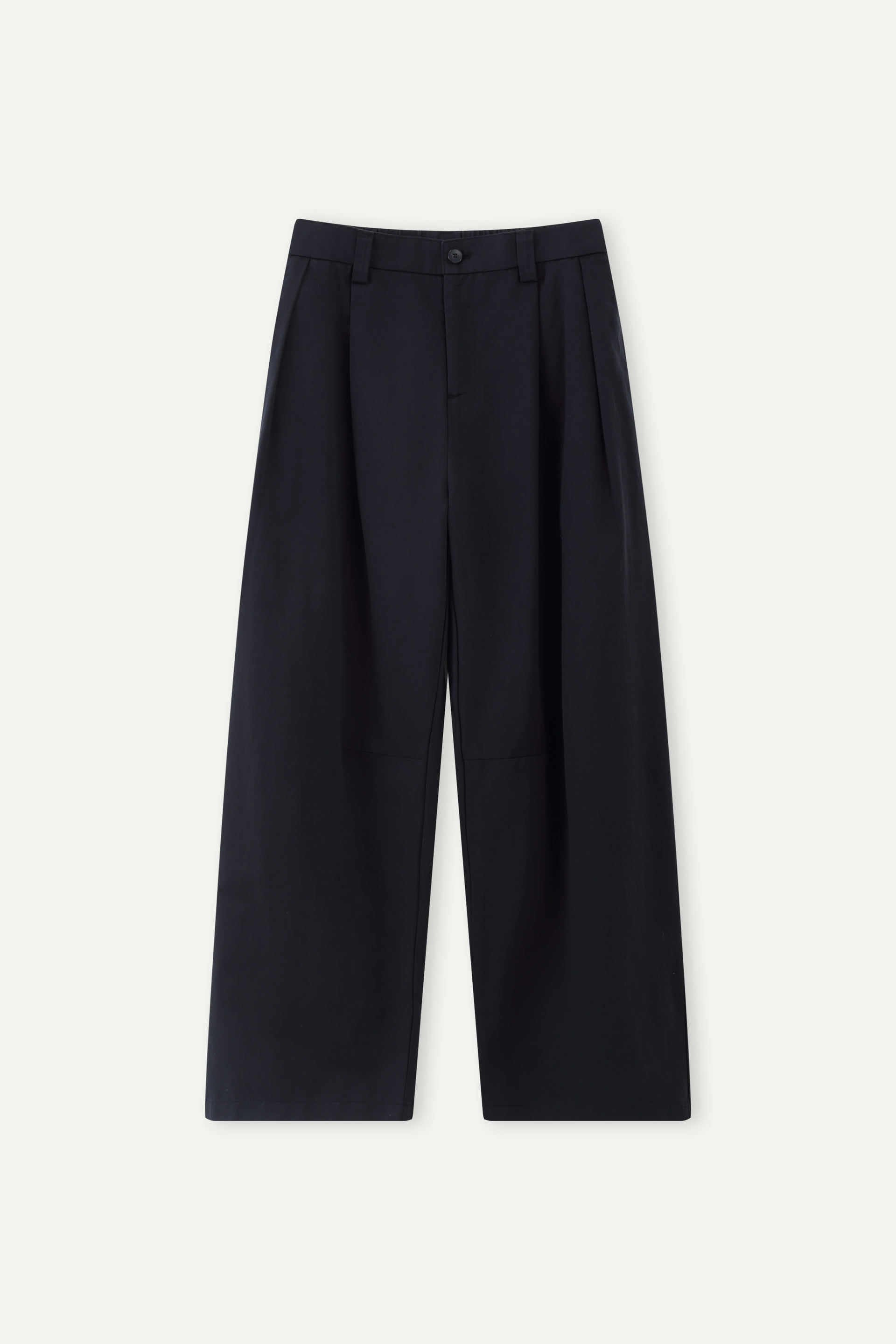 High-Waisted Wide-Leg Lantern Trousers