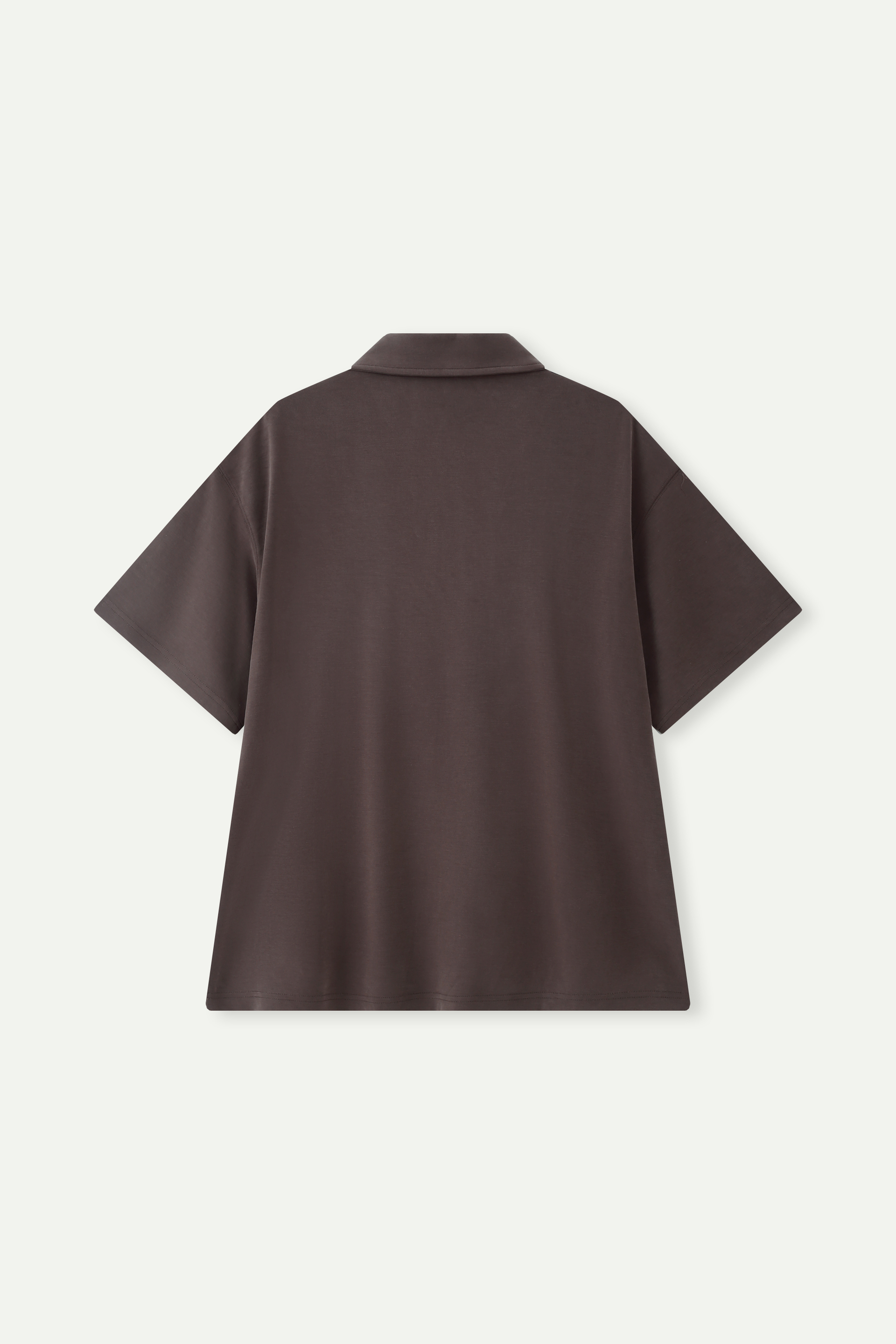 Relaxed Fit Drop-Shoulder Polo Shirt