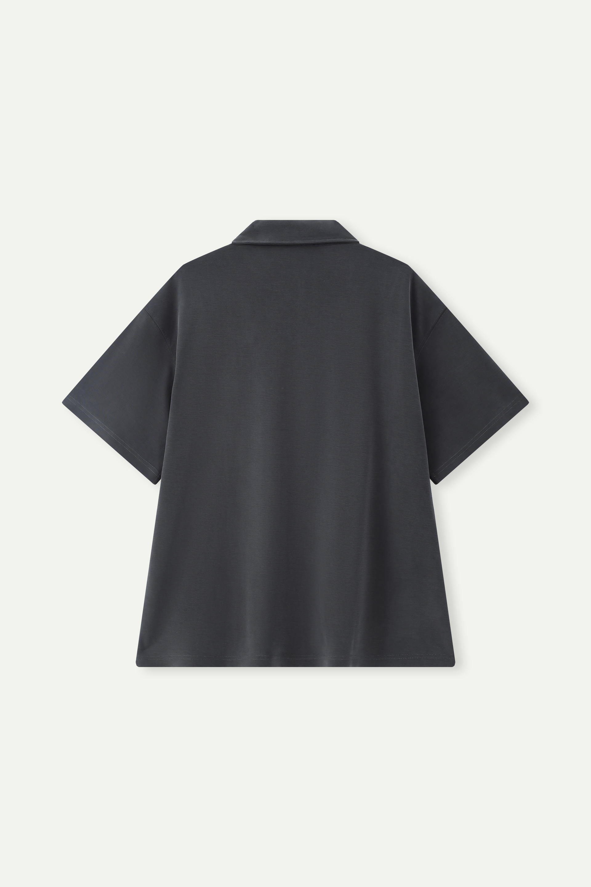 Relaxed Fit Drop-Shoulder Polo Shirt