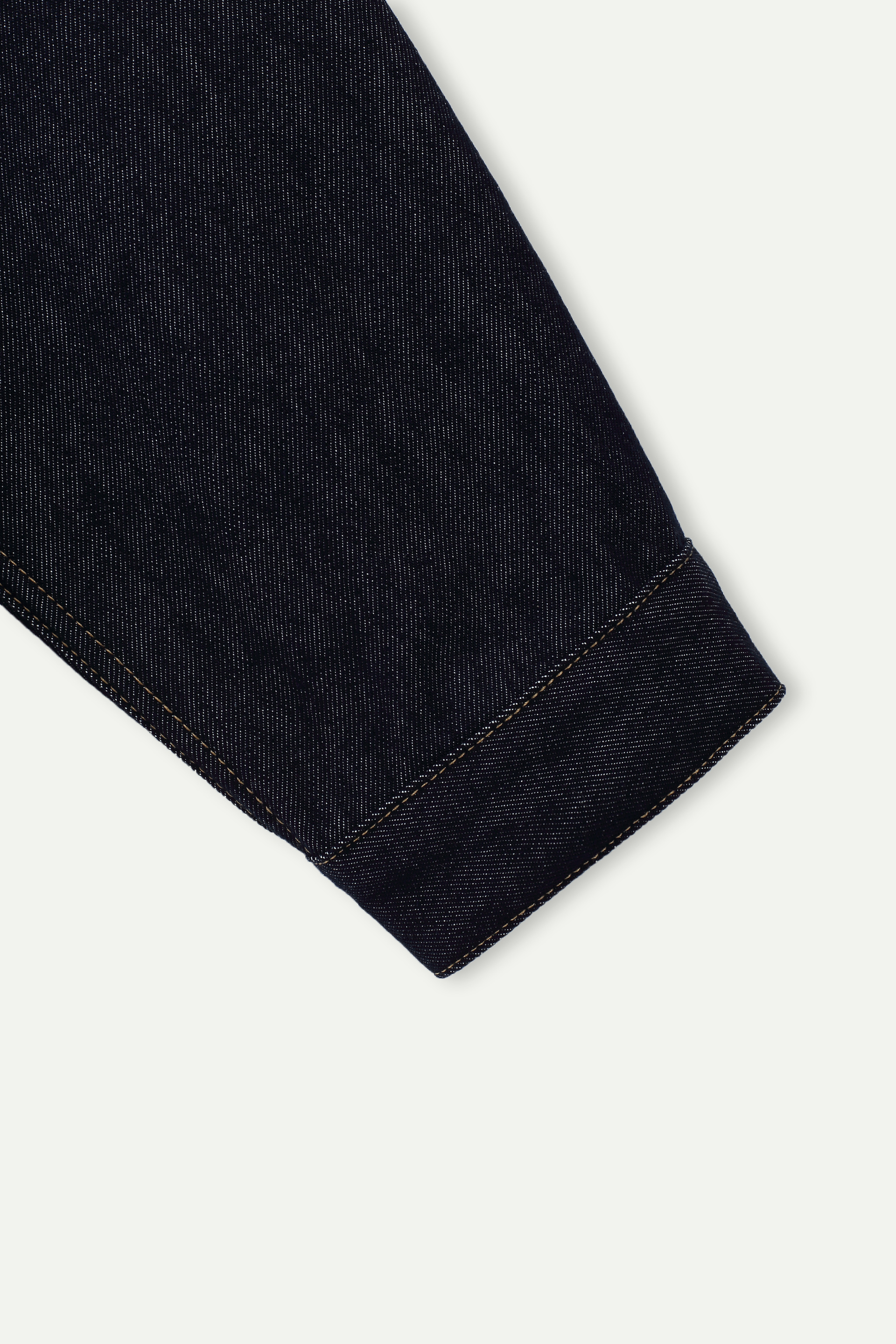 Relaxed Fit Cropped Denim & Faux Suede Jacket