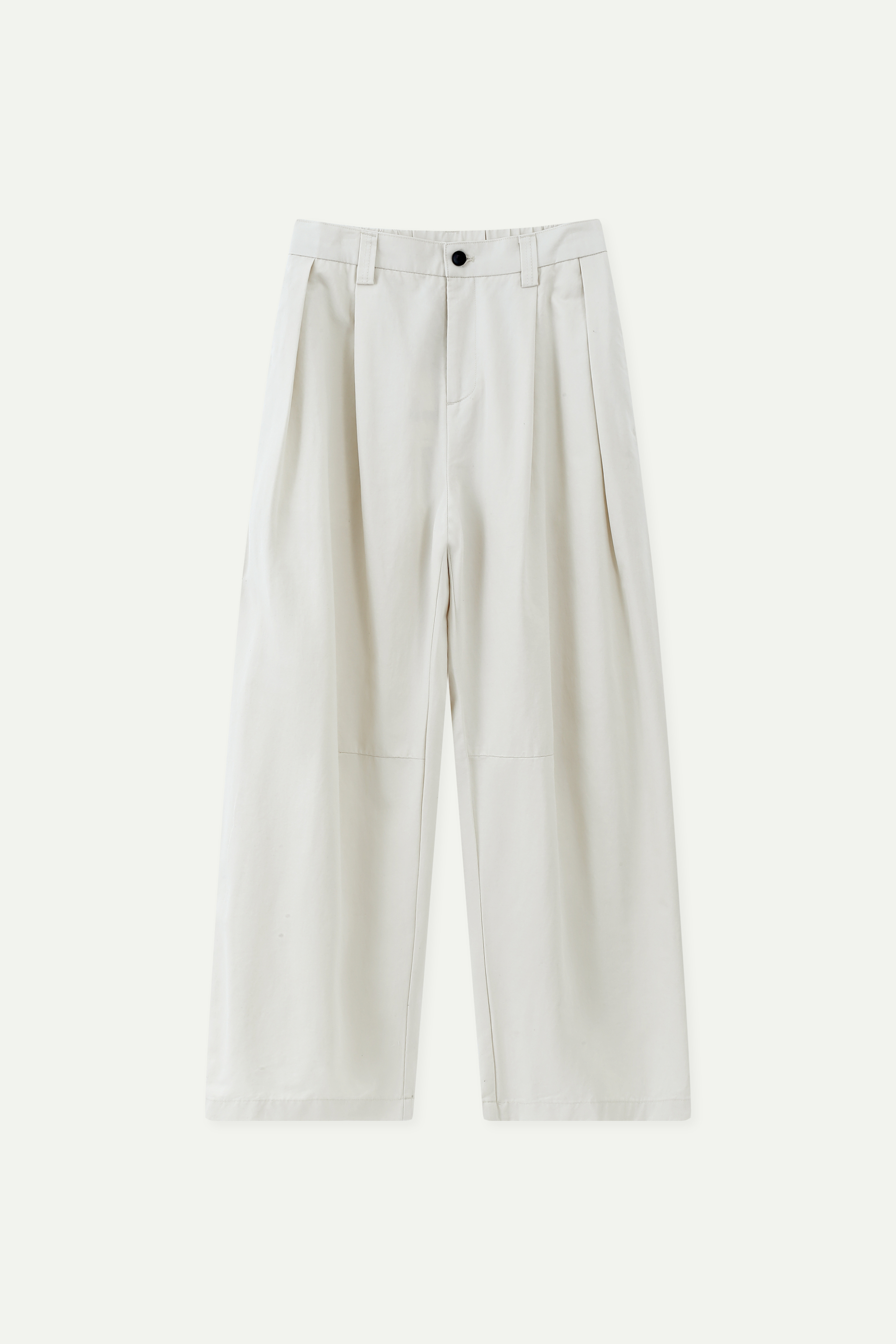 High-Waisted Wide-Leg Lantern Trousers