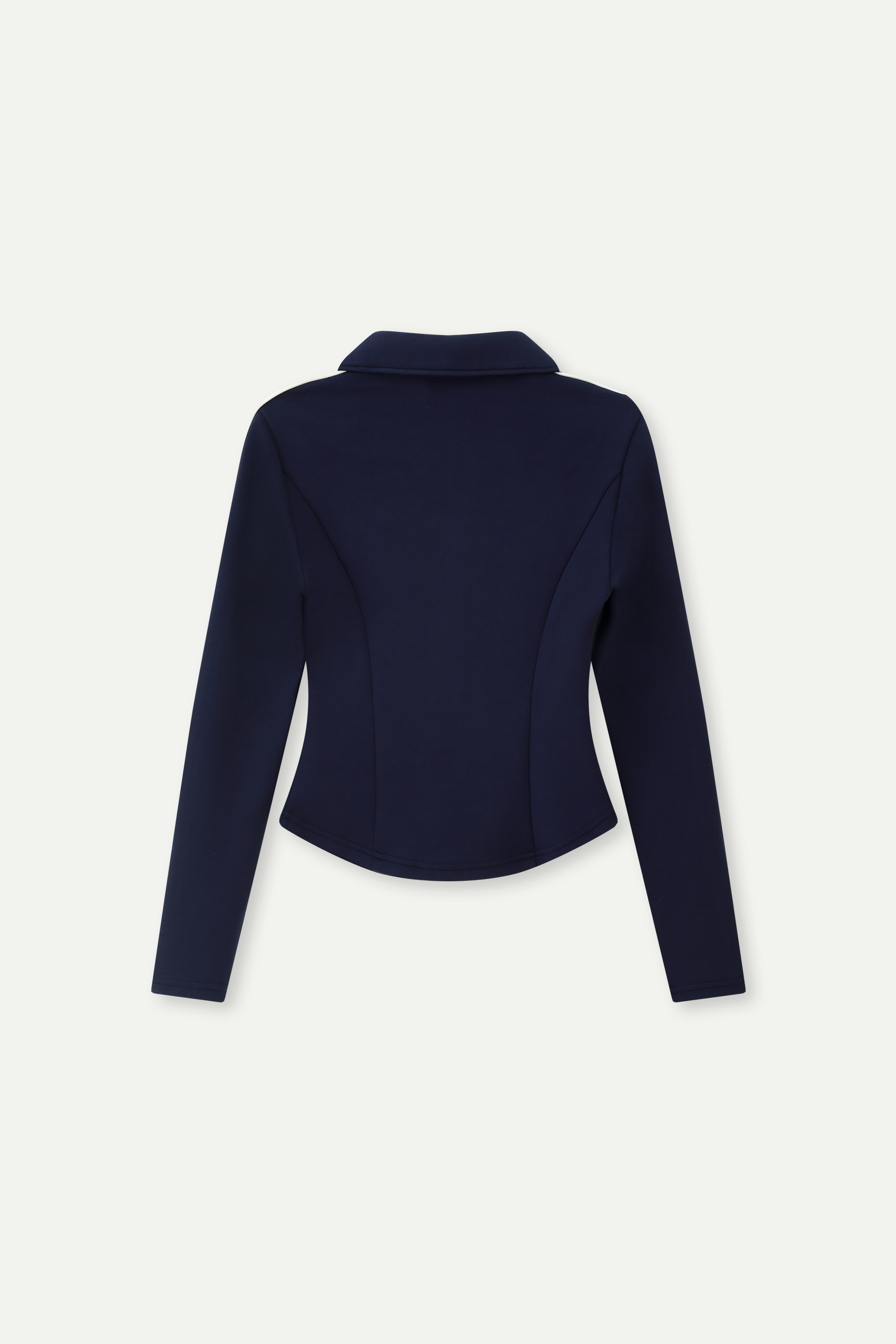 Cropped Zip-Up Stand Collar Jacket