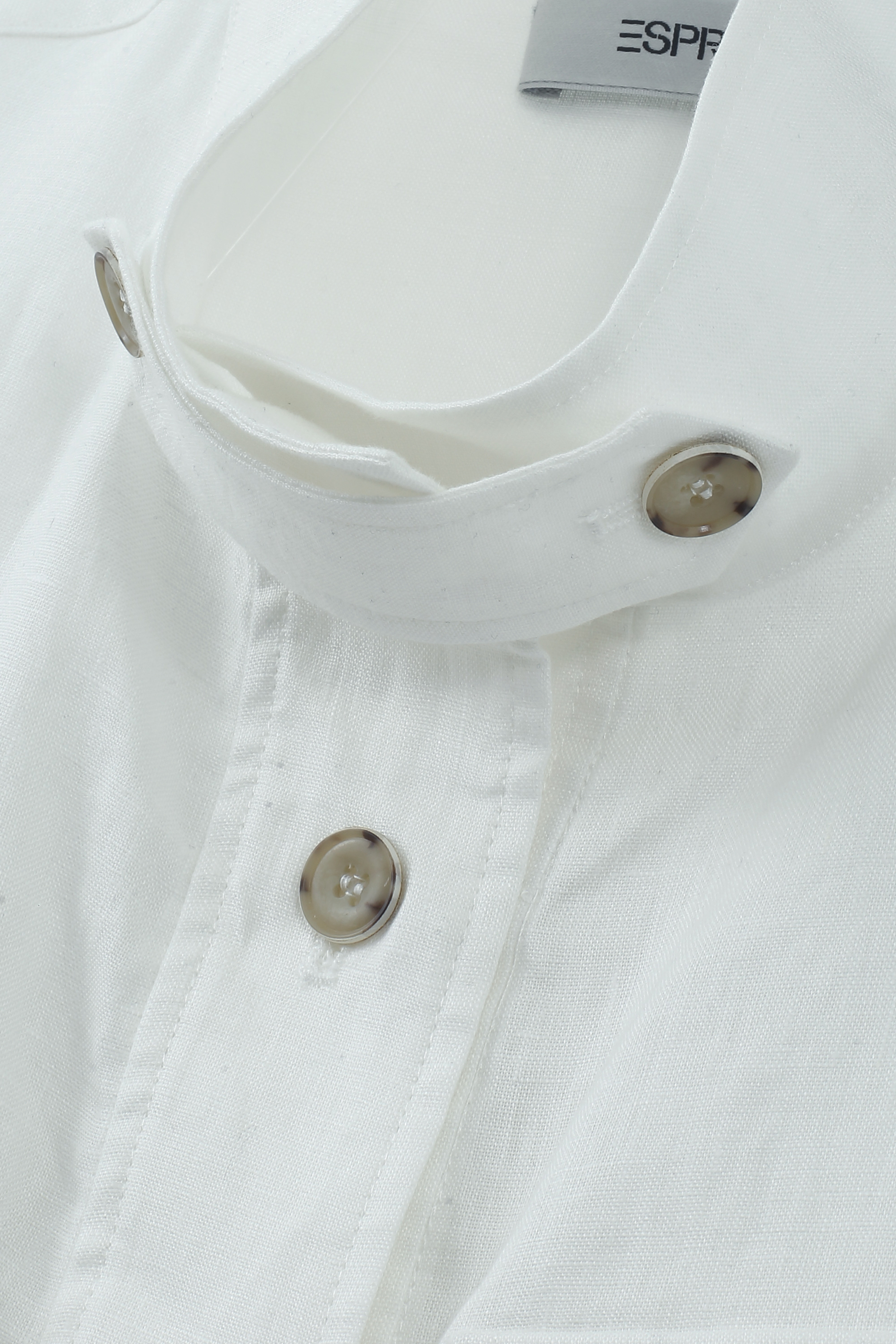 Linen Stand Collar Safari Jacket