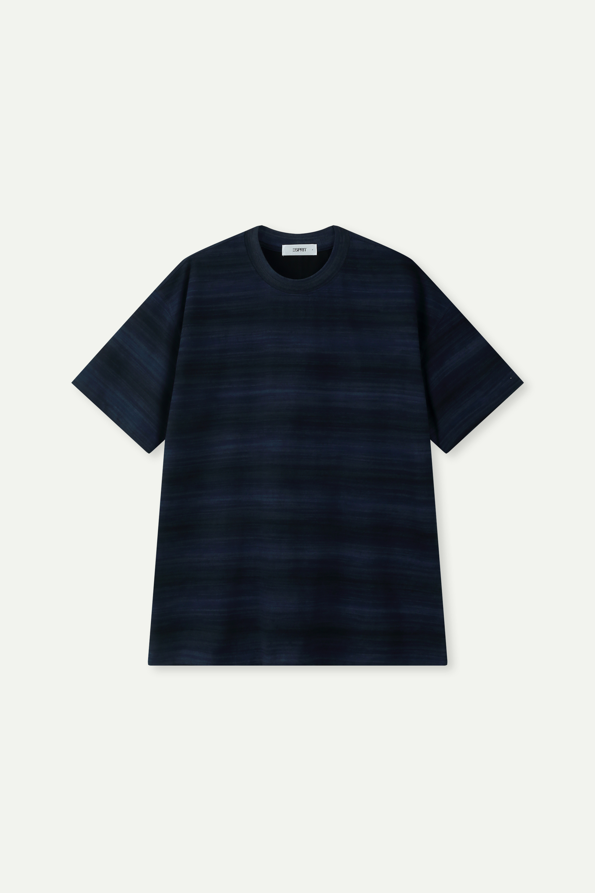 Gradient Stripe Oversized Short-Sleeve T-Shirt