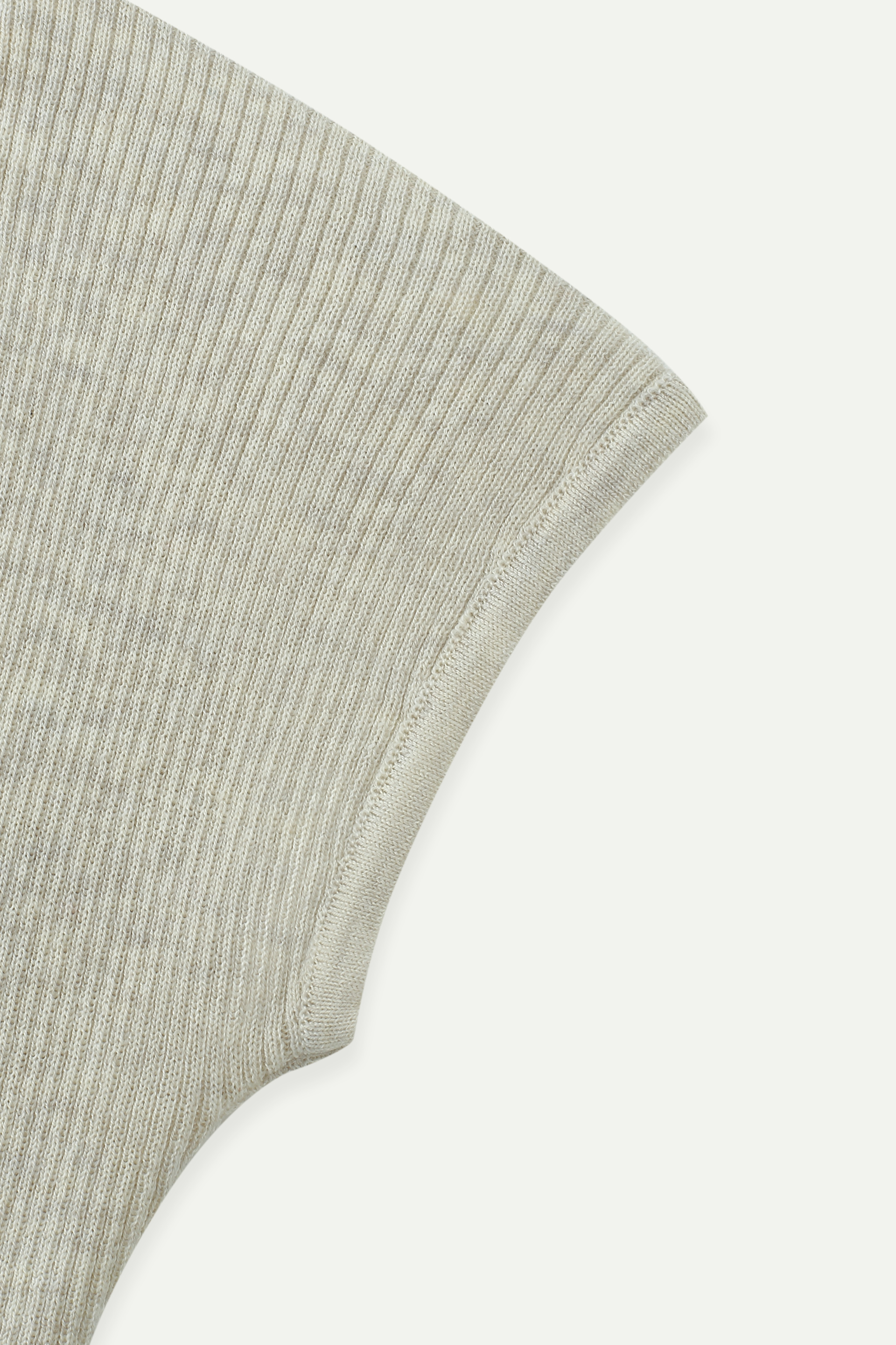 Ribbed Knit Cap Sleeve Top