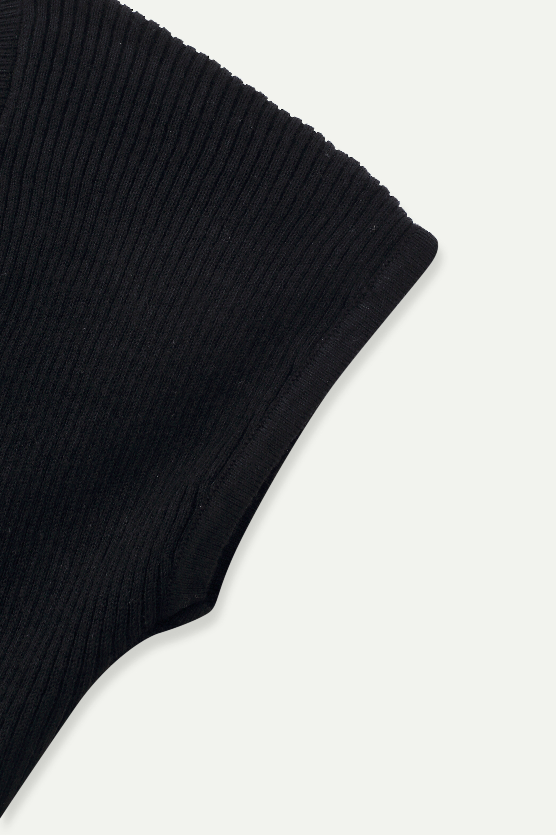 Ribbed Knit Cap Sleeve Top