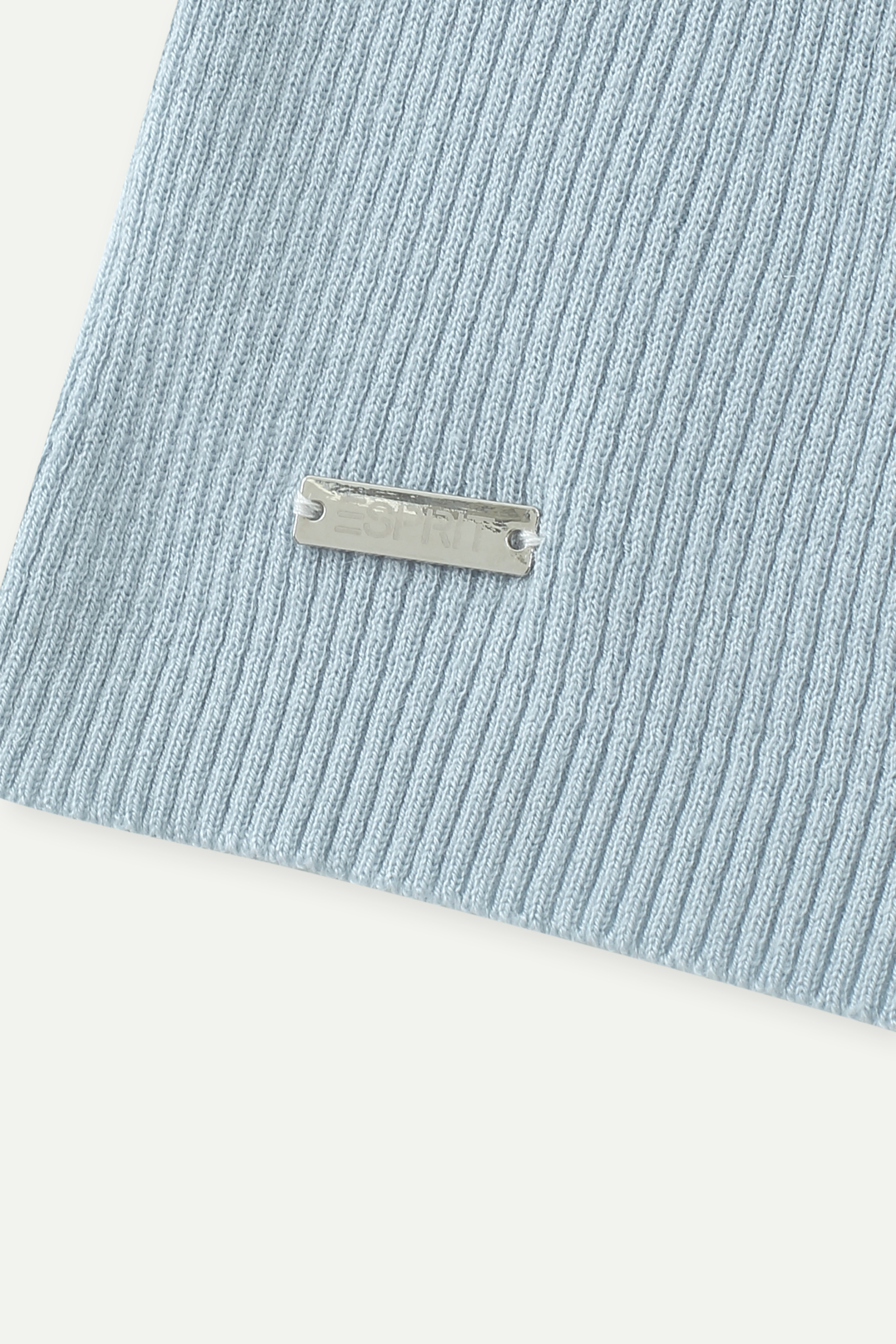 Ribbed Knit Polo Short-Sleeve Top