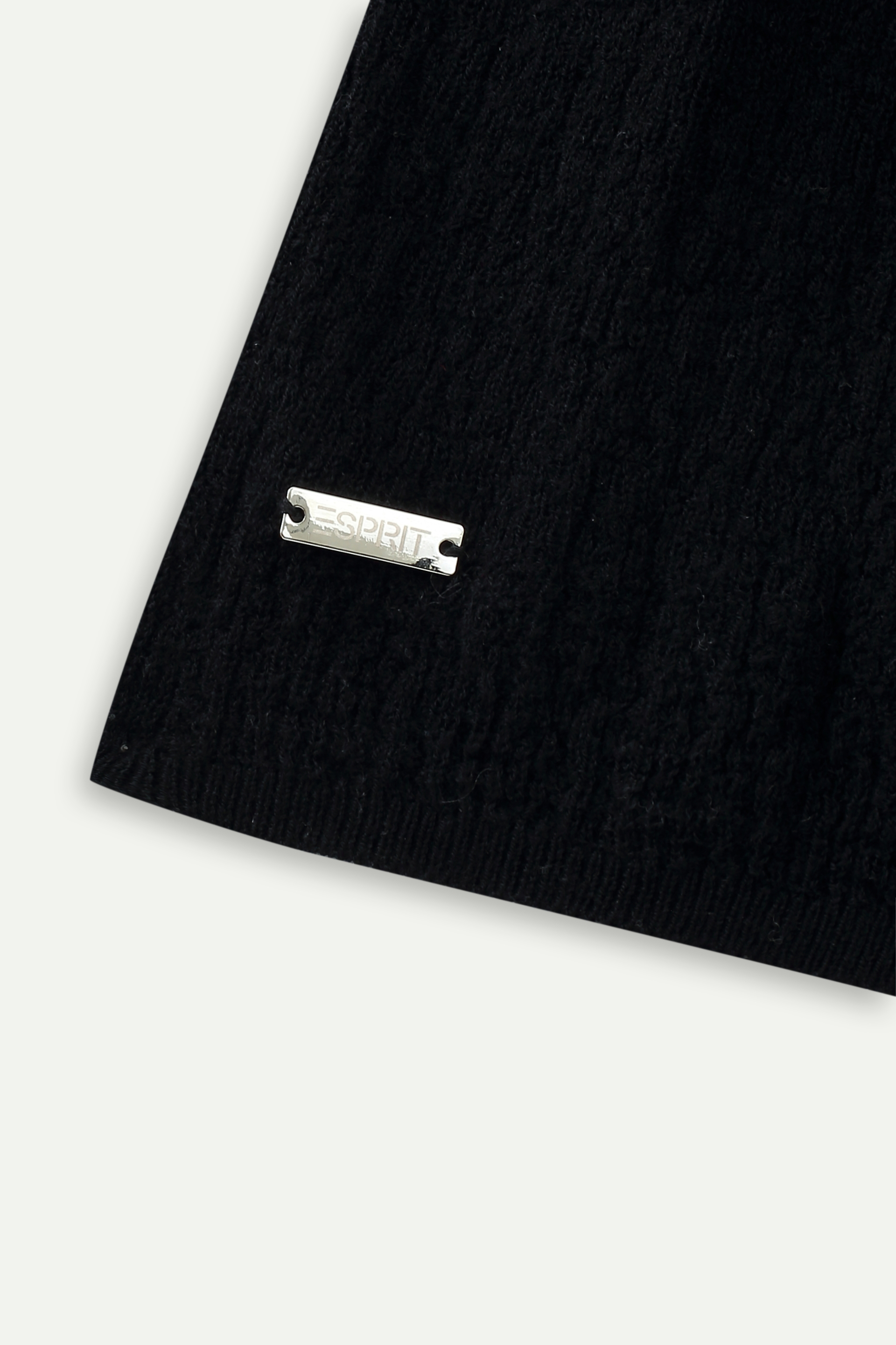 Textured V-Neck Long-Sleeve Knit Top