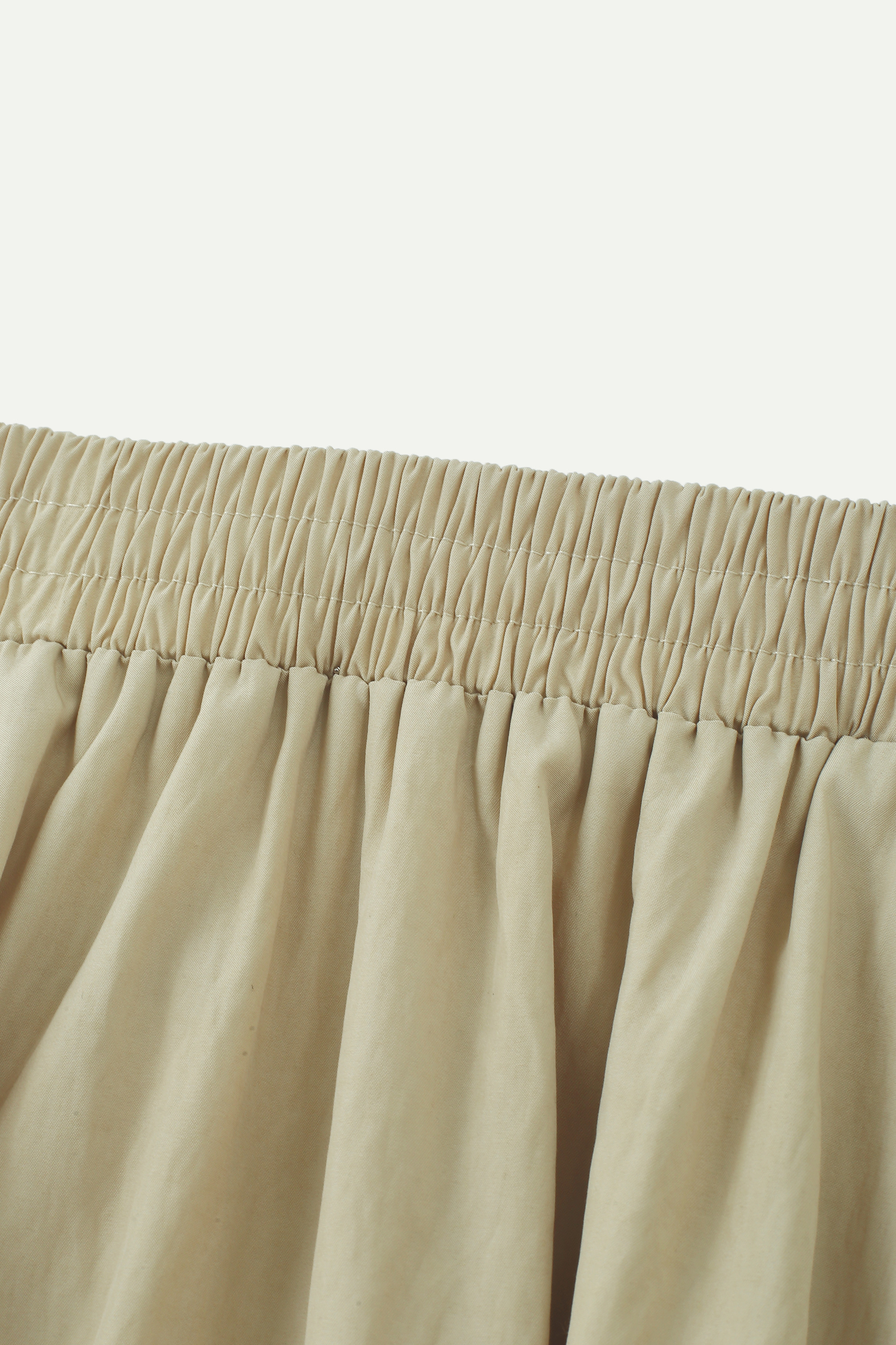 Elasticated Waist Midi Skirt with Pockets