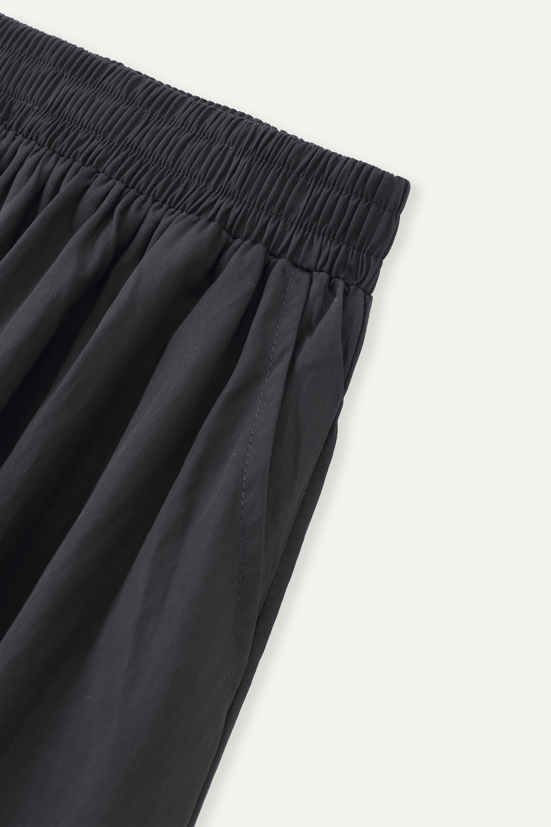 Elasticated Waist Midi Skirt with Pockets