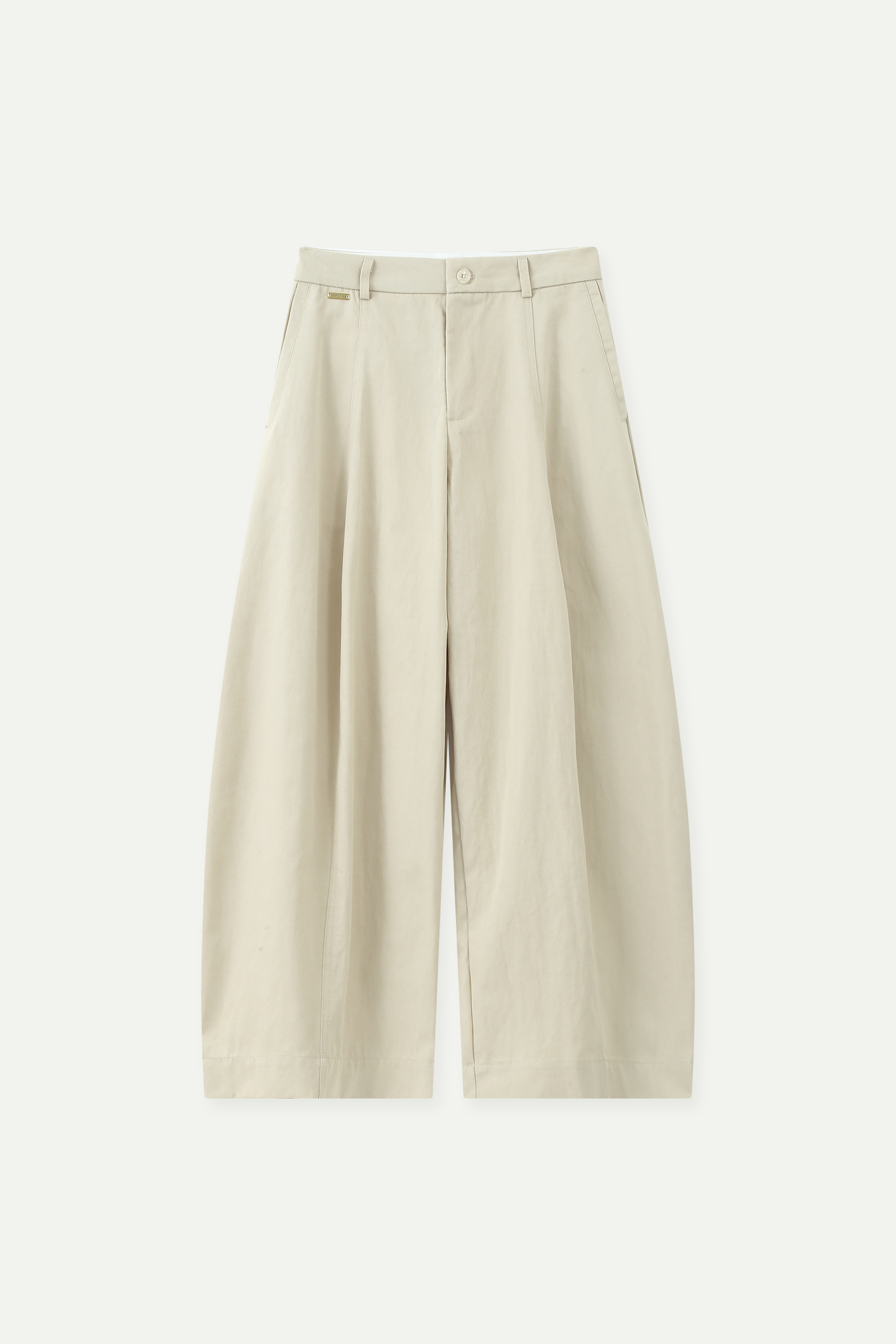 Pleated Wide-Leg Trousers