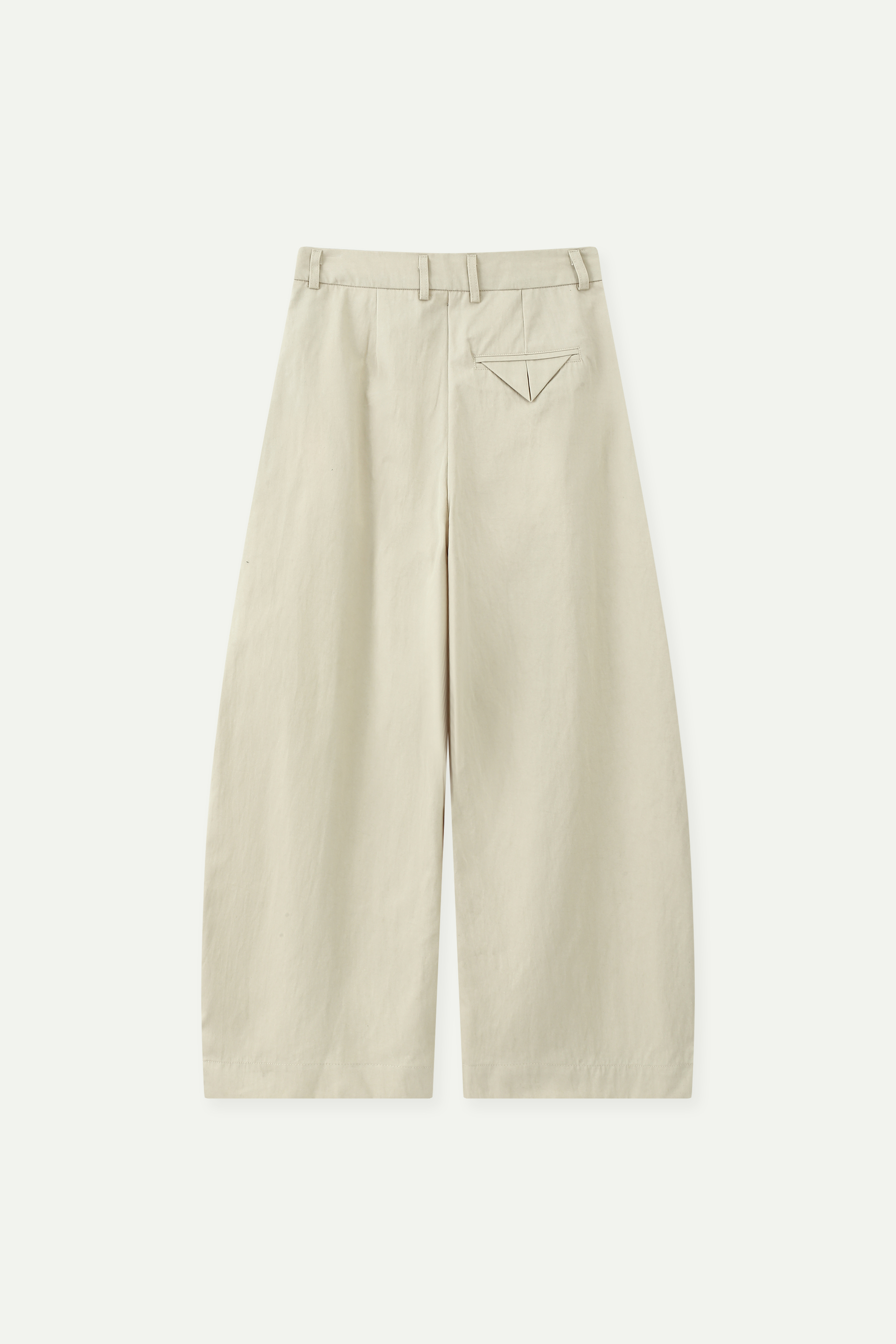 Pleated Wide-Leg Trousers