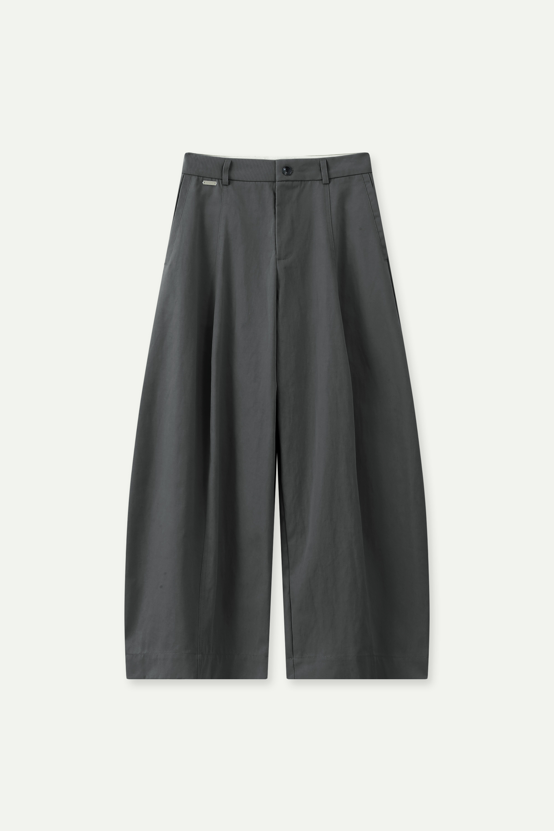 Pleated Wide-Leg Trousers