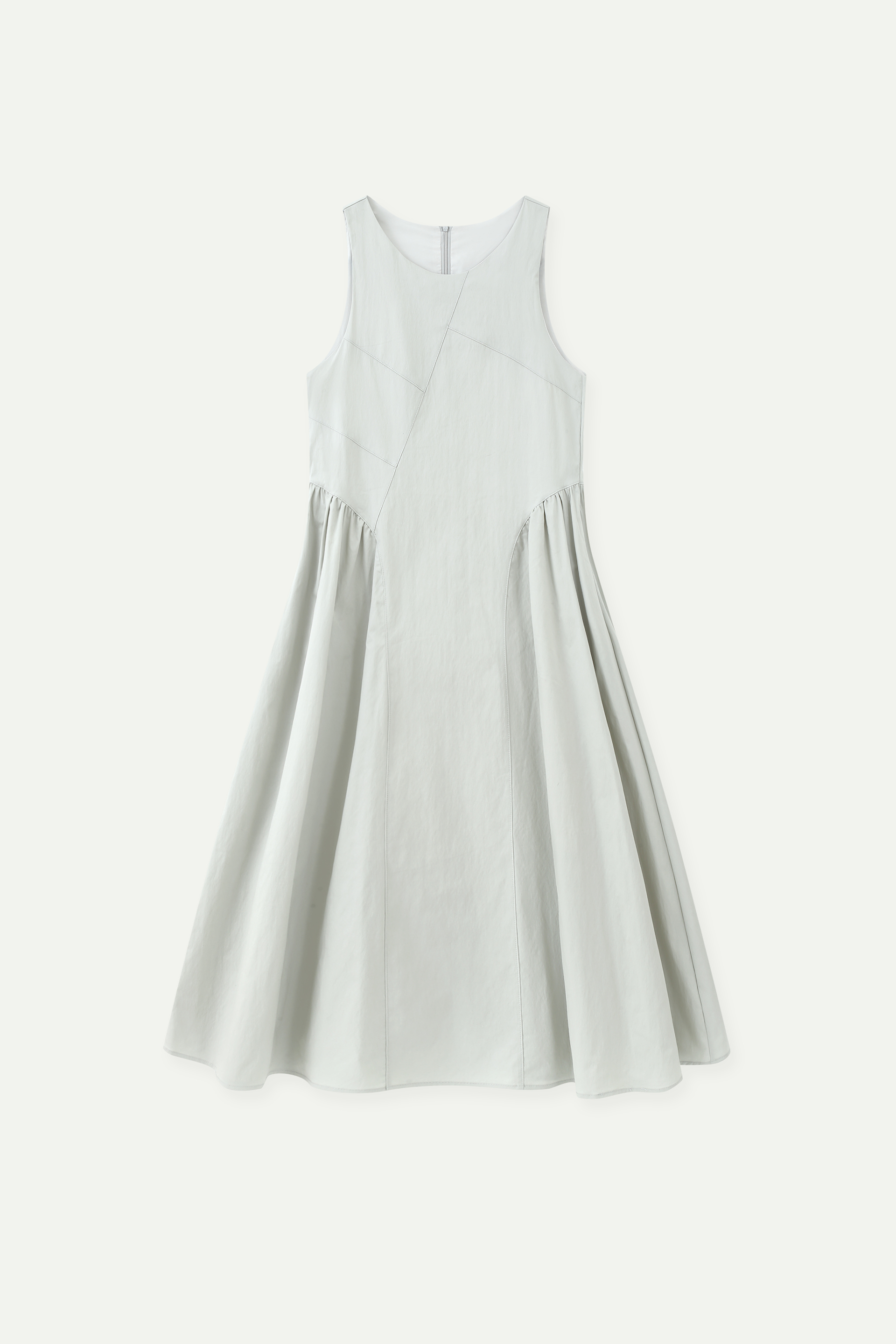 Sleeveless Paneled Midi Dress