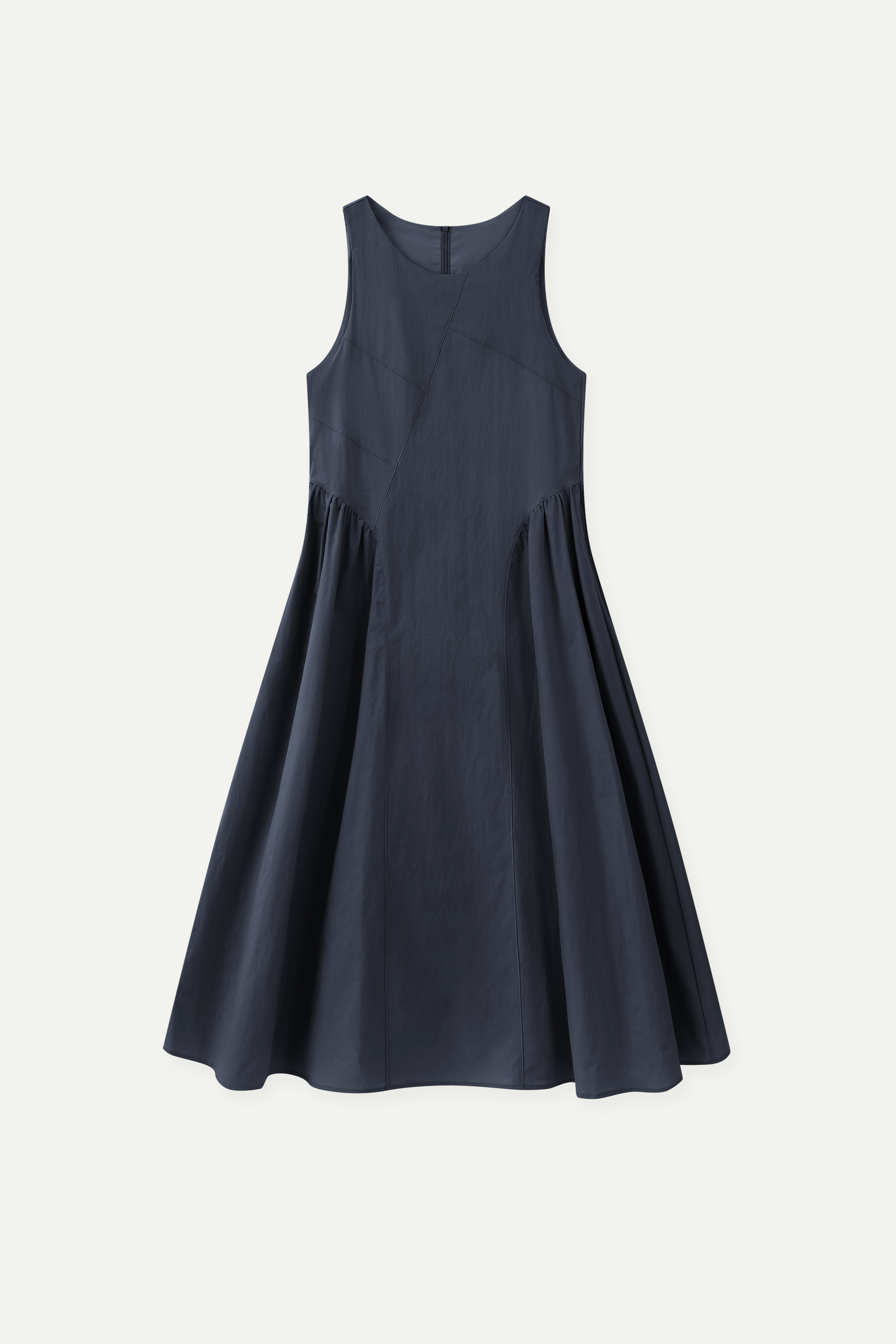 Sleeveless Paneled Midi Dress