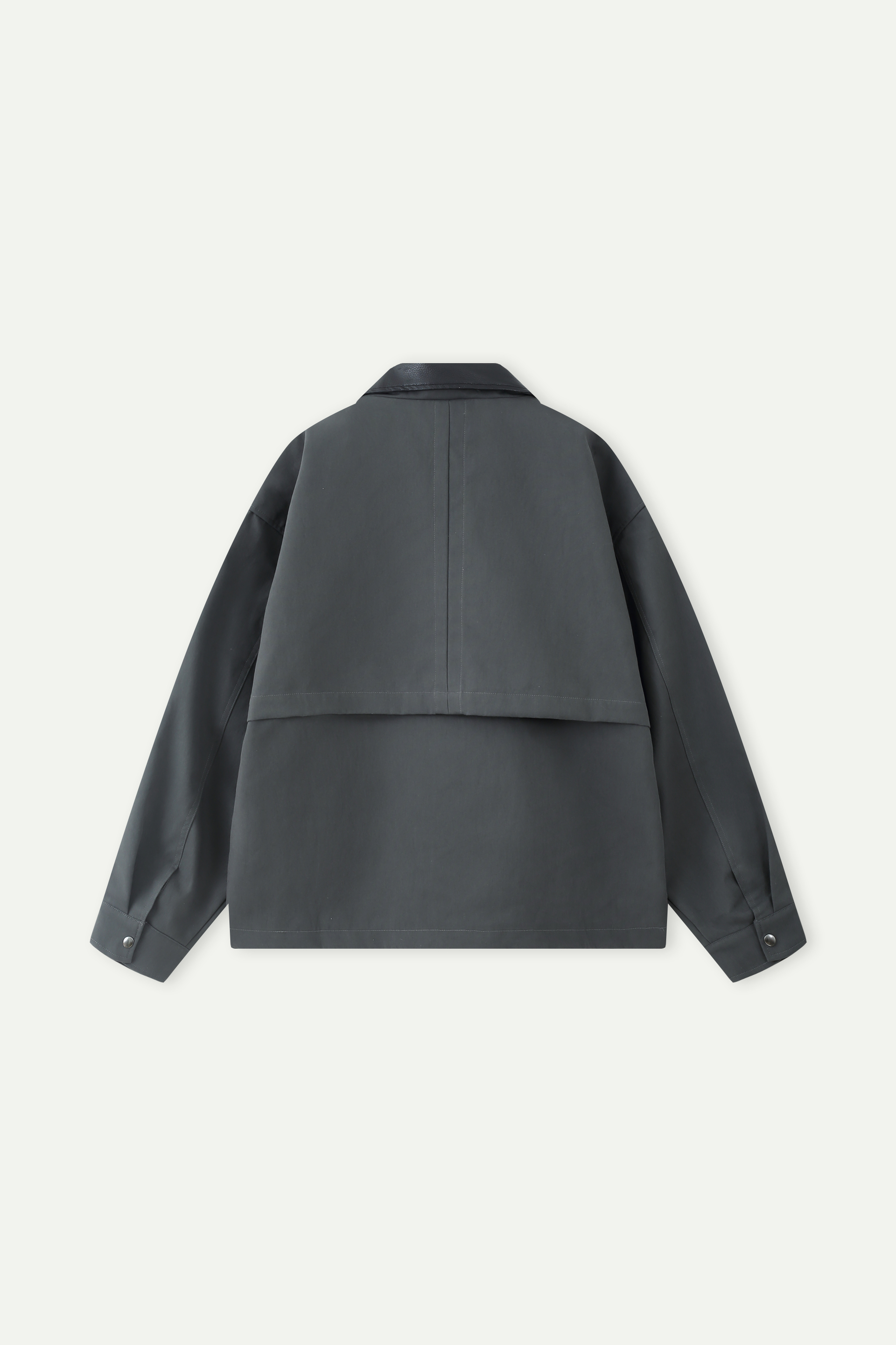 Contrast Collar Utility Jacket