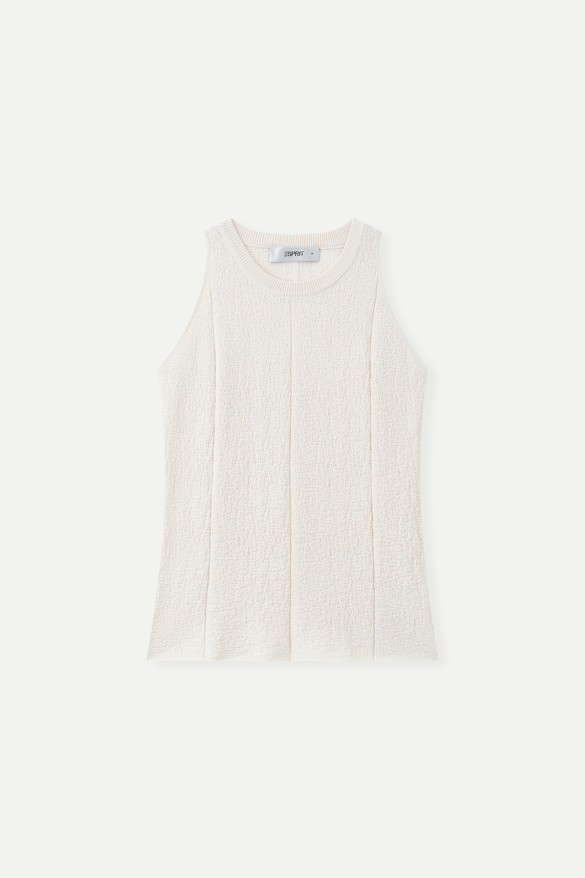 Textured Knit Sleeveless Tank Top