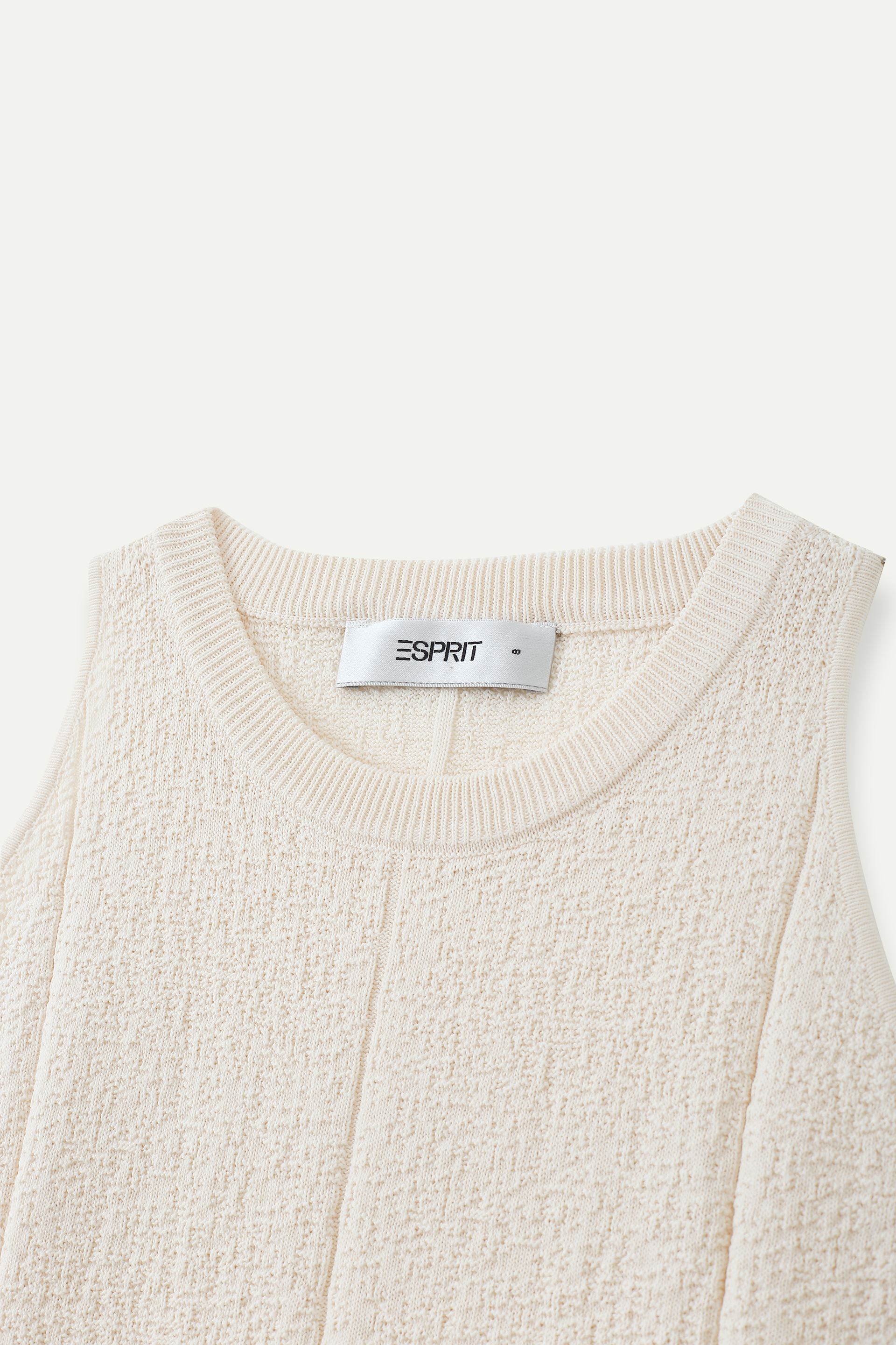 Textured Knit Sleeveless Tank Top