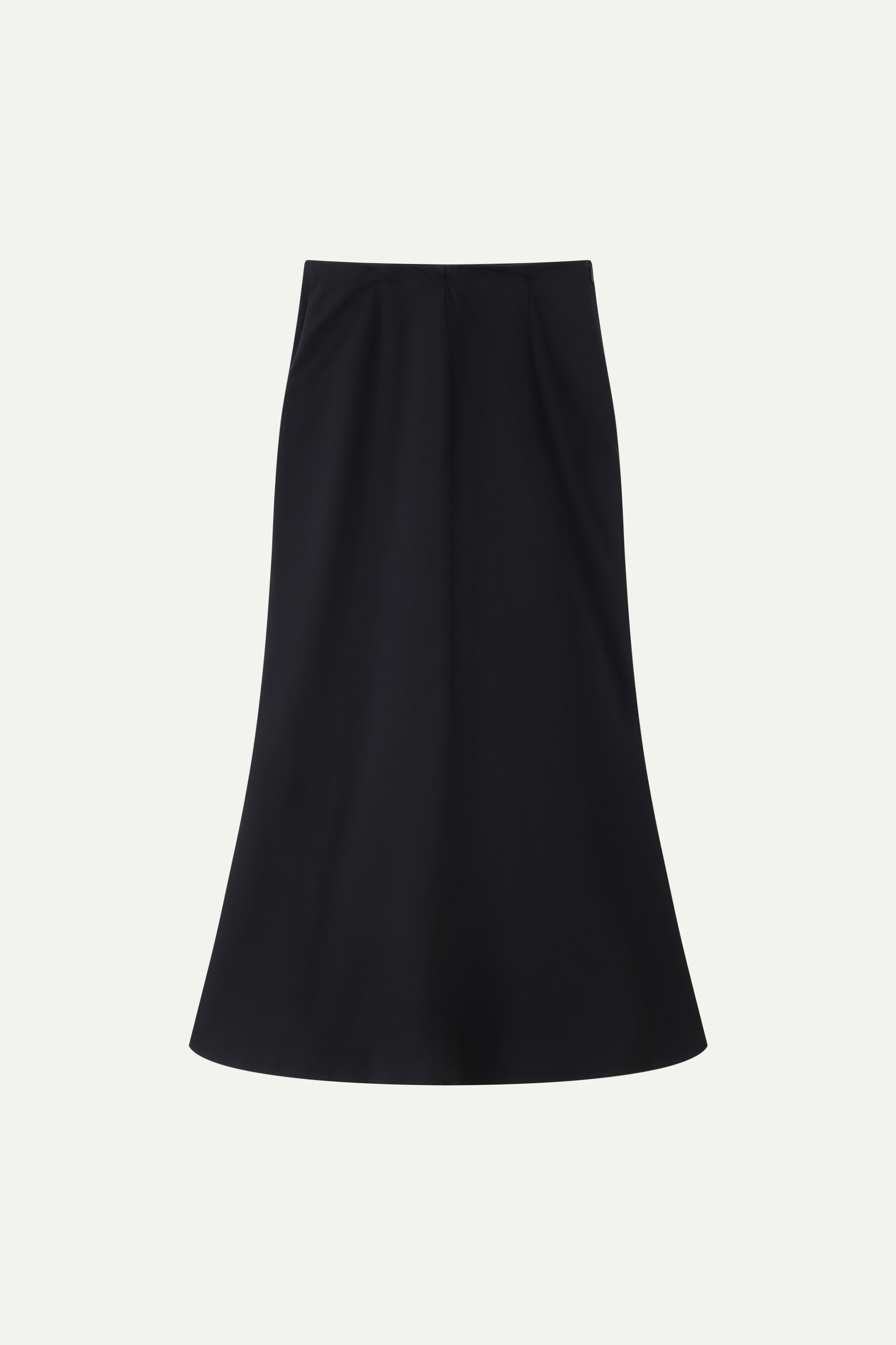 High-Waist Cotton Blend Mermaid Skirt