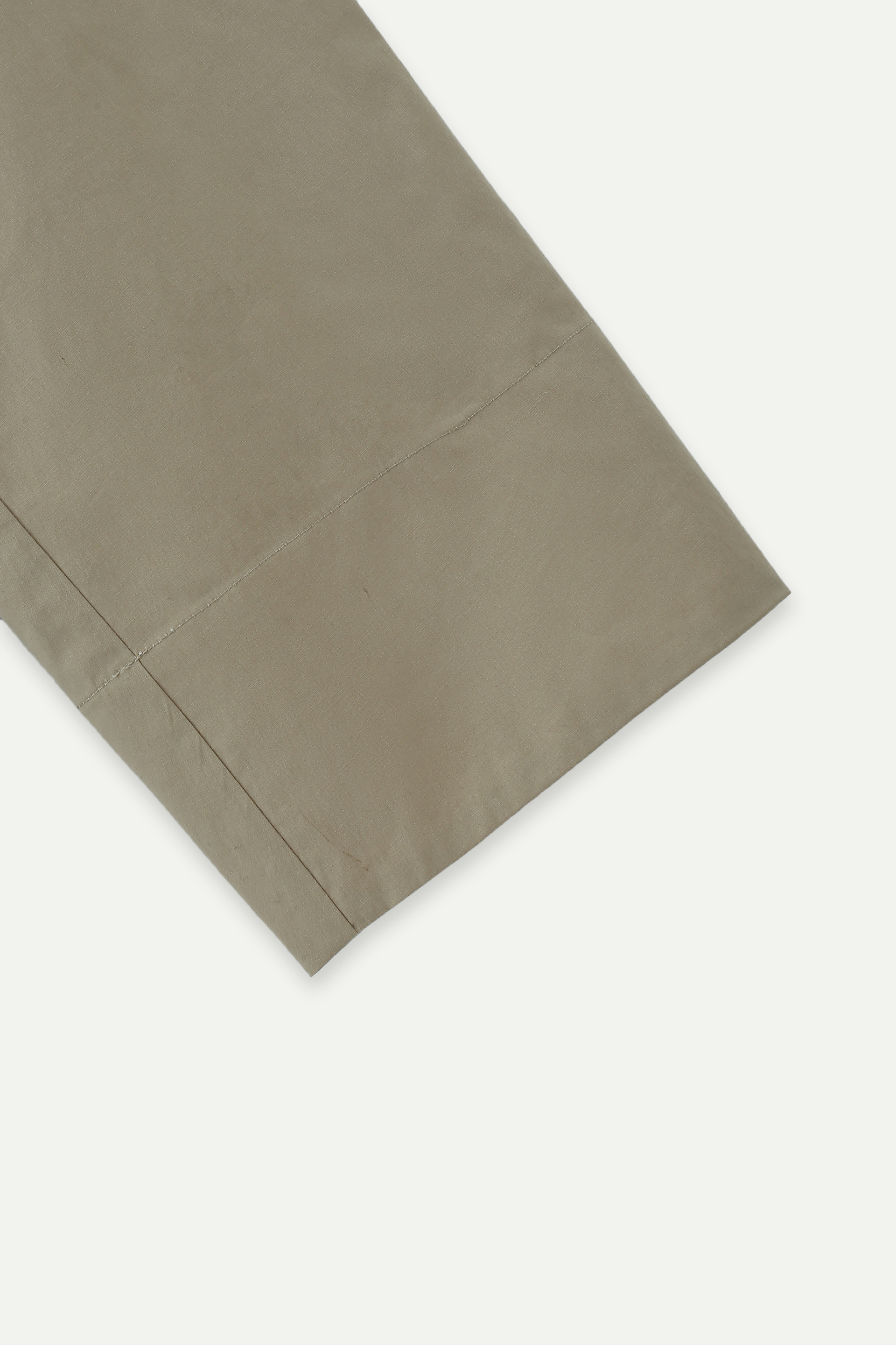 Oversized Collarless Button-Up Shirt