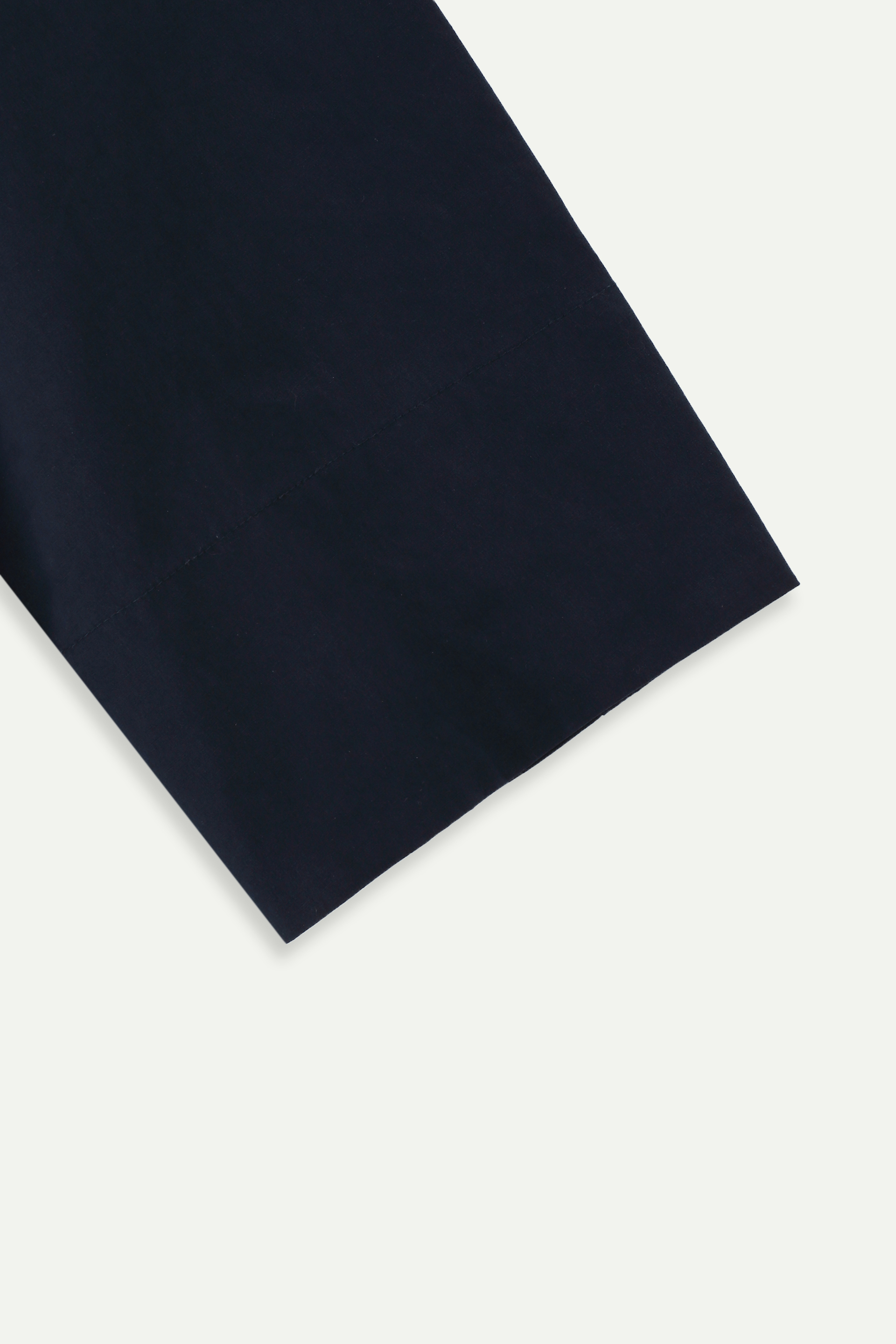 Oversized Collarless Button-Up Shirt