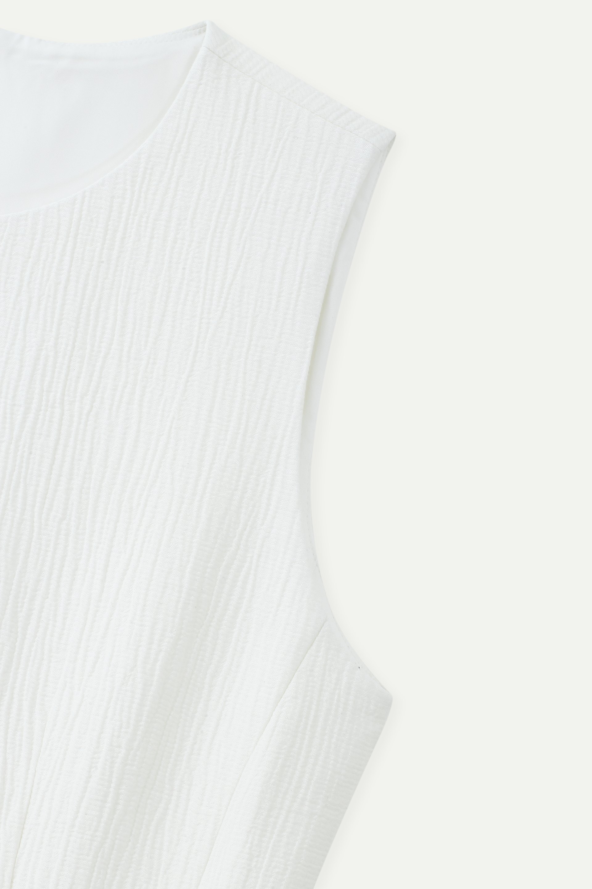 Textured Sleeveless Fit-and-Flare Mini Dress