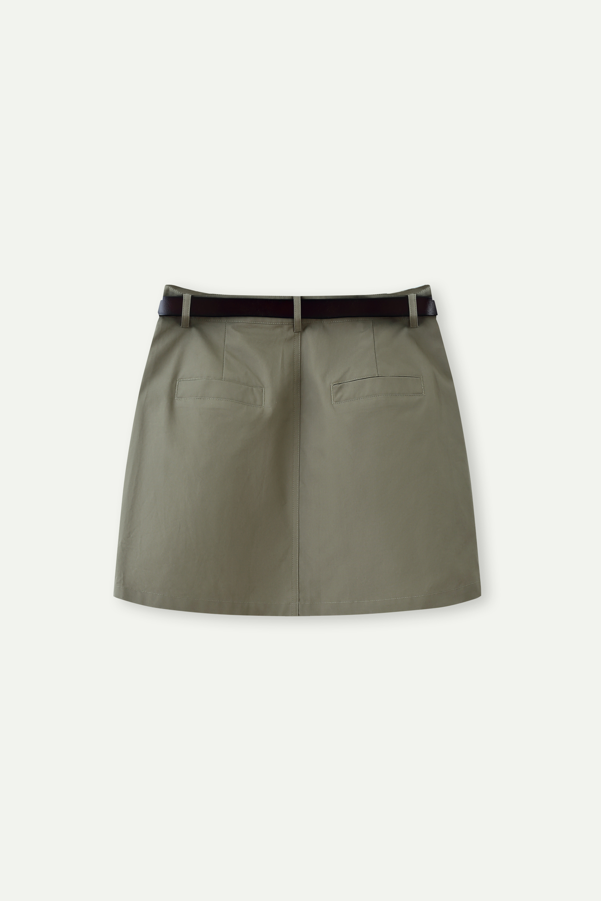 Belted Cargo Mini Skirt