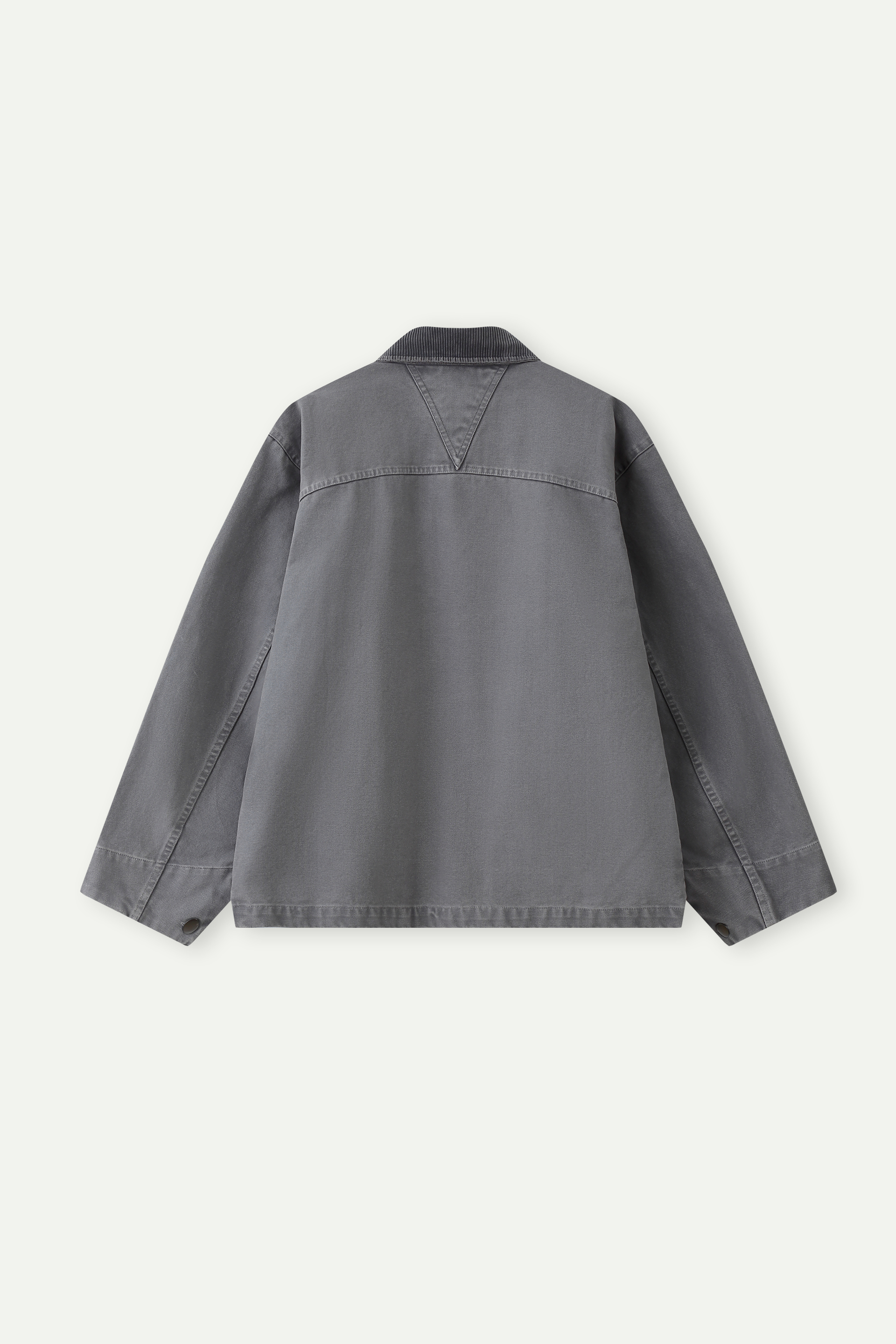 Workwear Jacket with Corduroy Collar