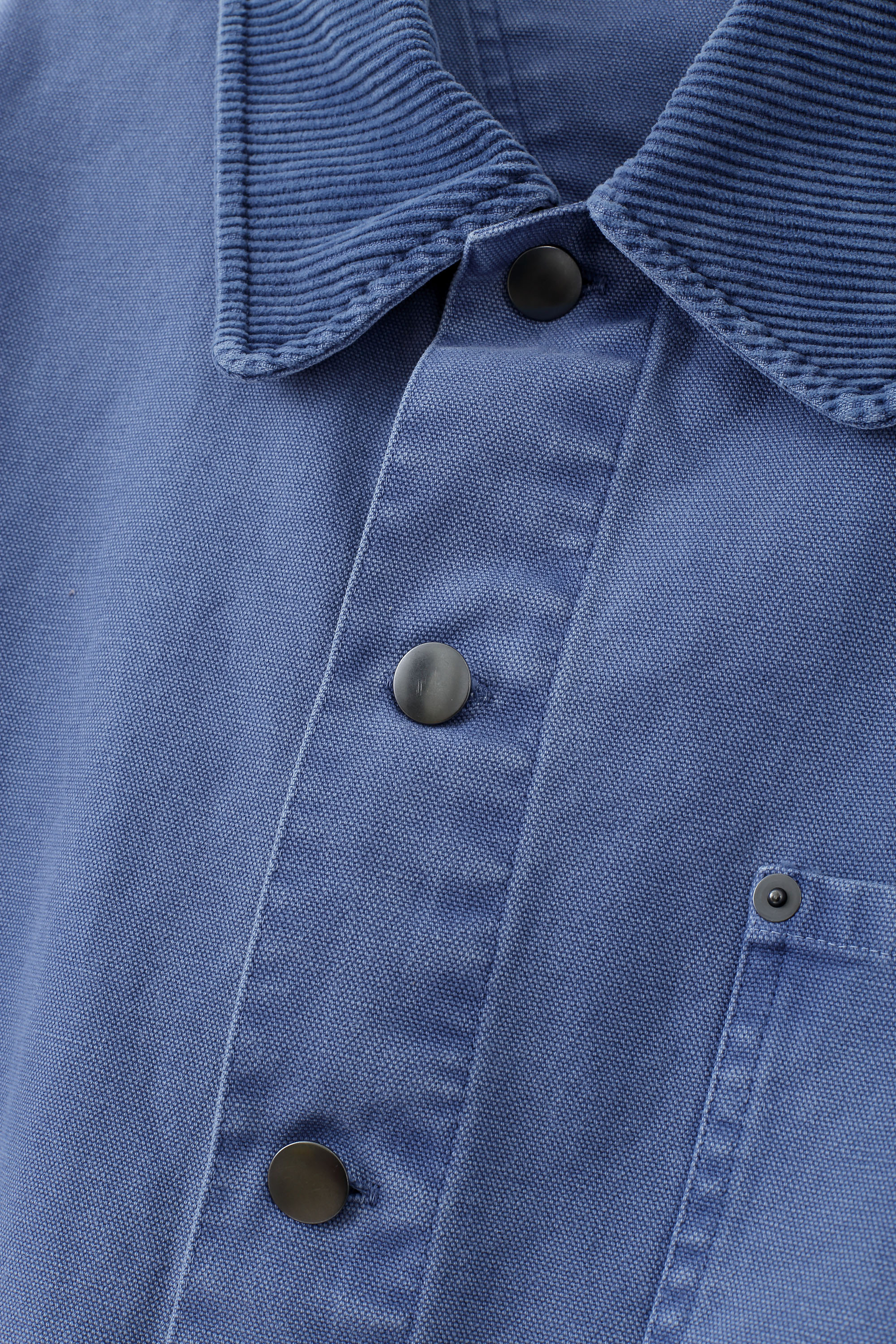 Workwear Jacket with Corduroy Collar