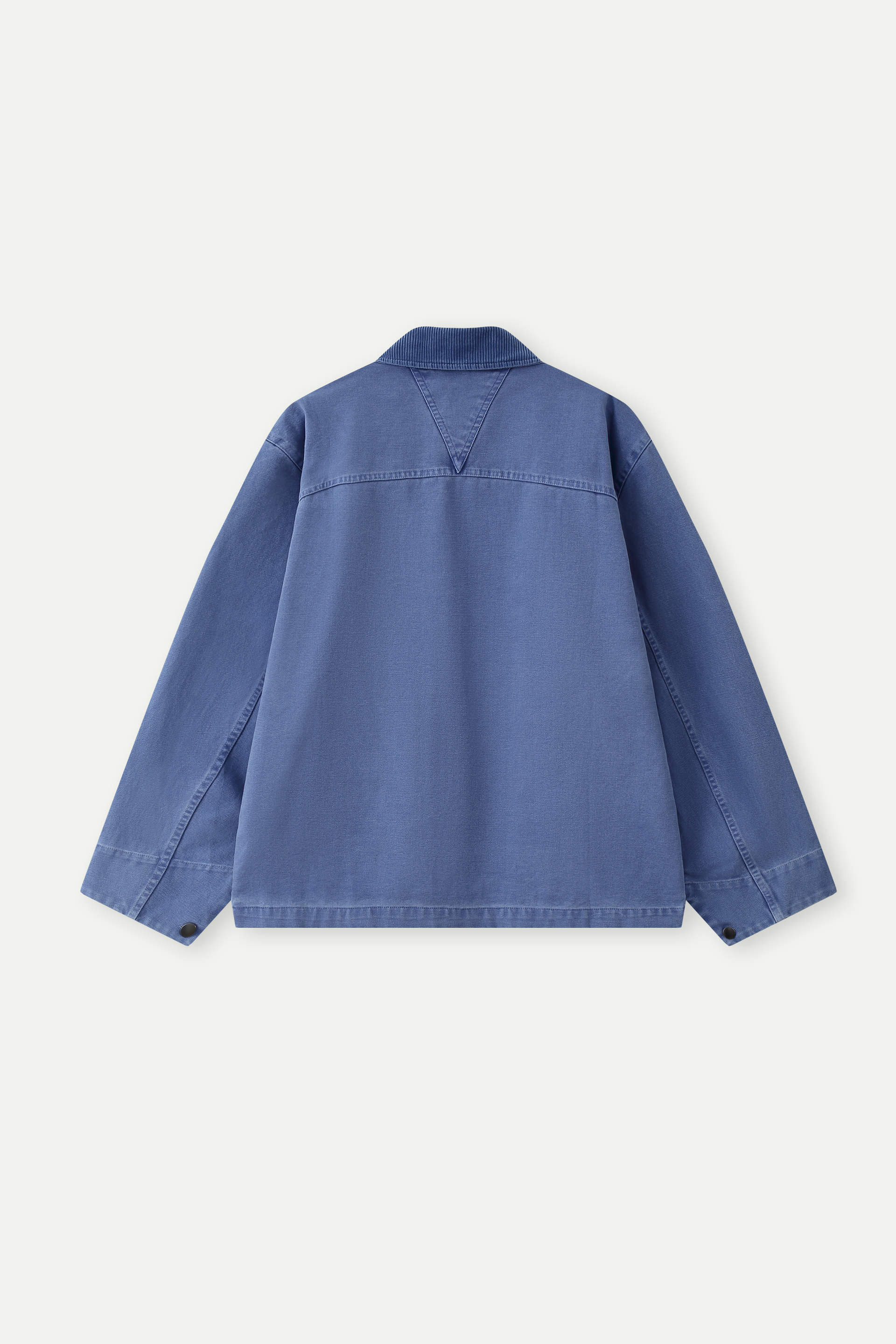 Workwear Jacket with Corduroy Collar