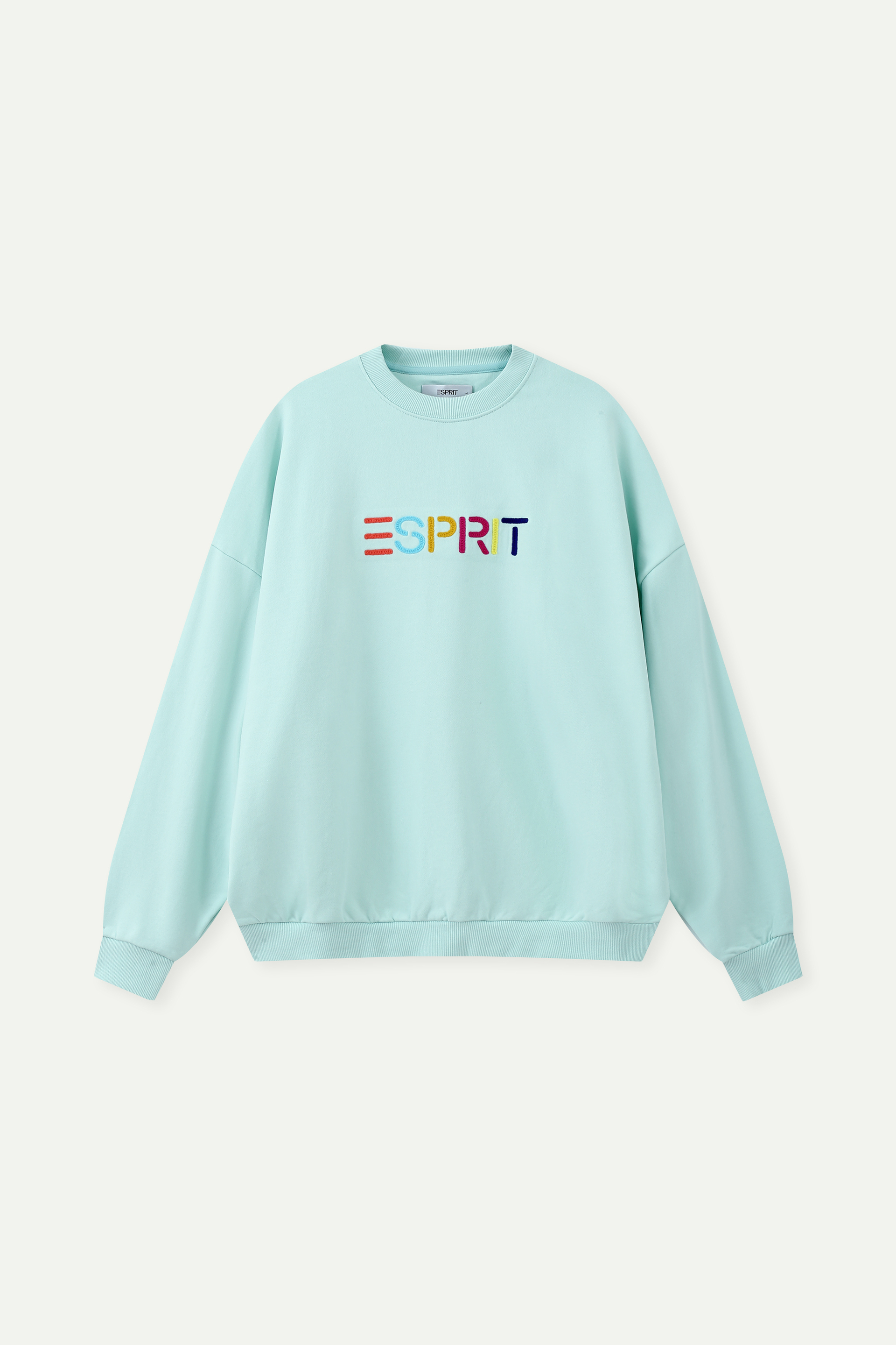 彩色刺繡 Logo 圓領衛衣