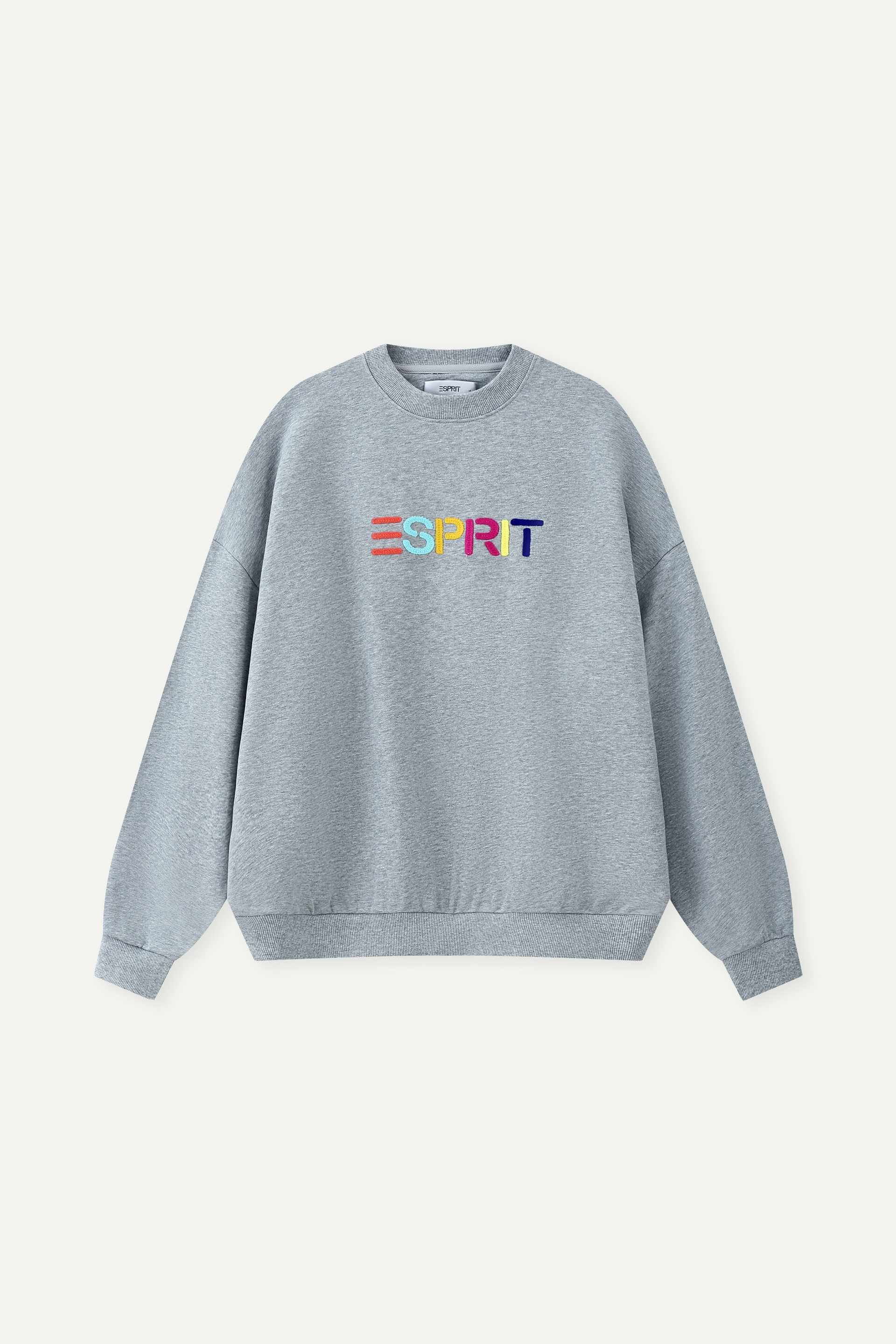 彩色刺繡 Logo 圓領衛衣