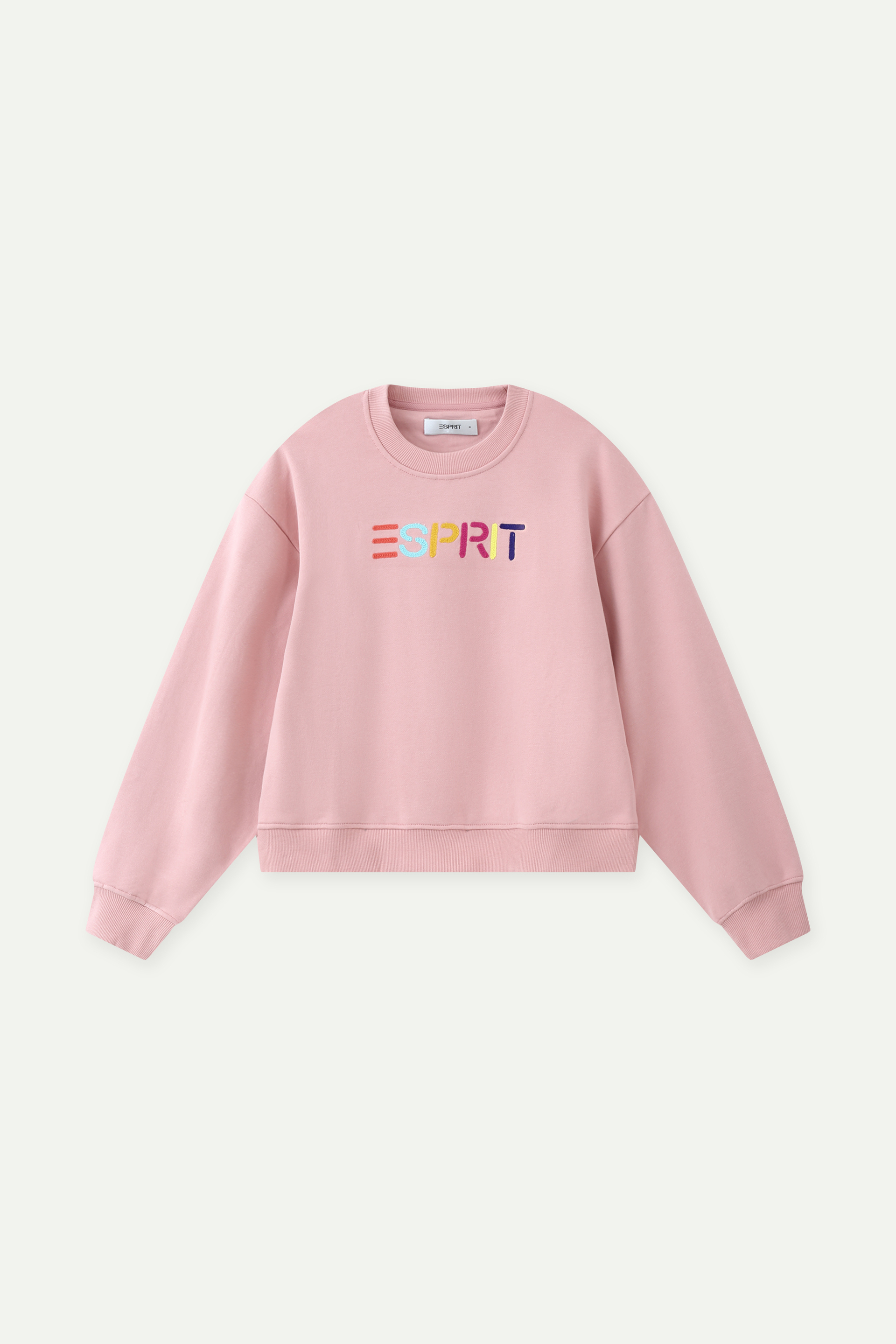 彩色刺繡 Logo 圓領衛衣
