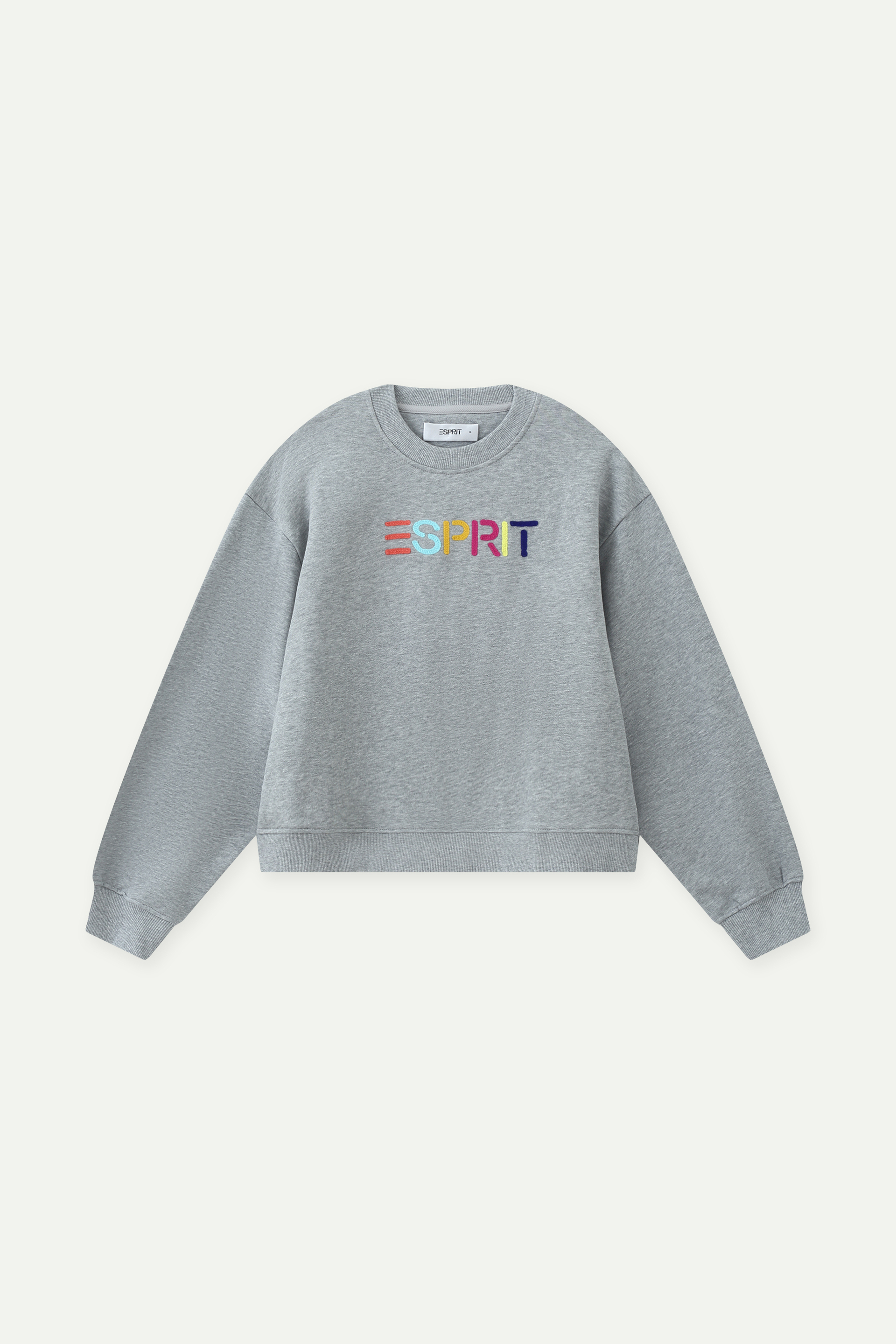 彩色刺繡 Logo 圓領衛衣