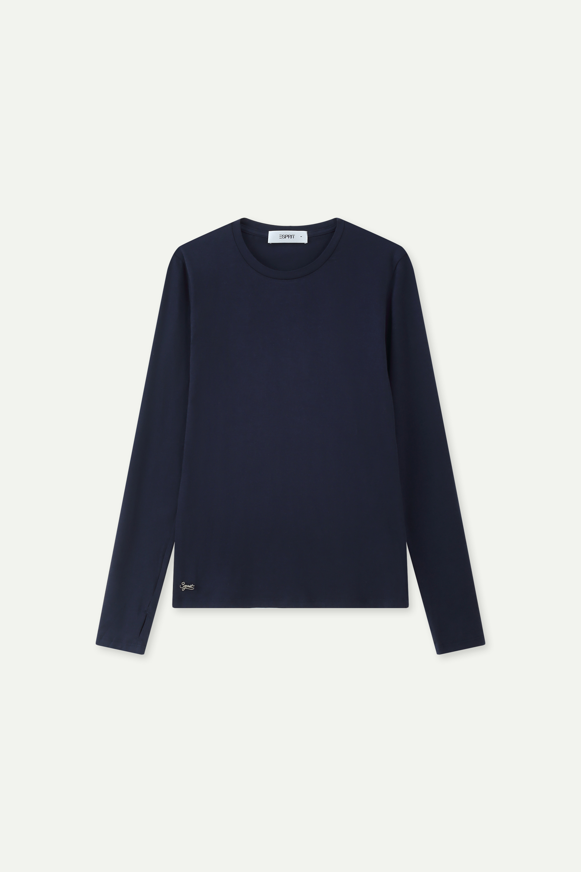 Long-Sleeve Crew Neck T-Shirt