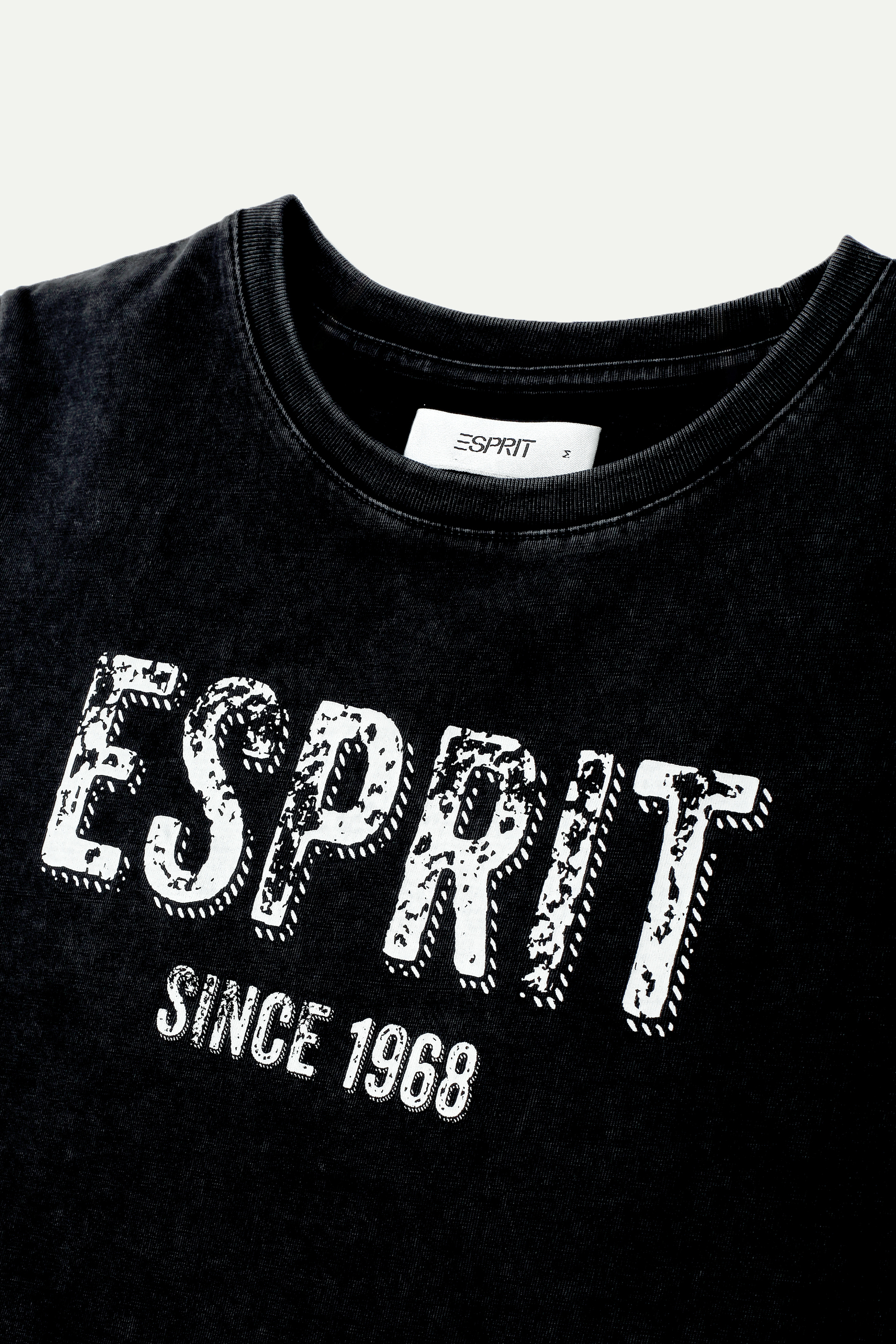 Cropped Esprit Logo T-Shirt