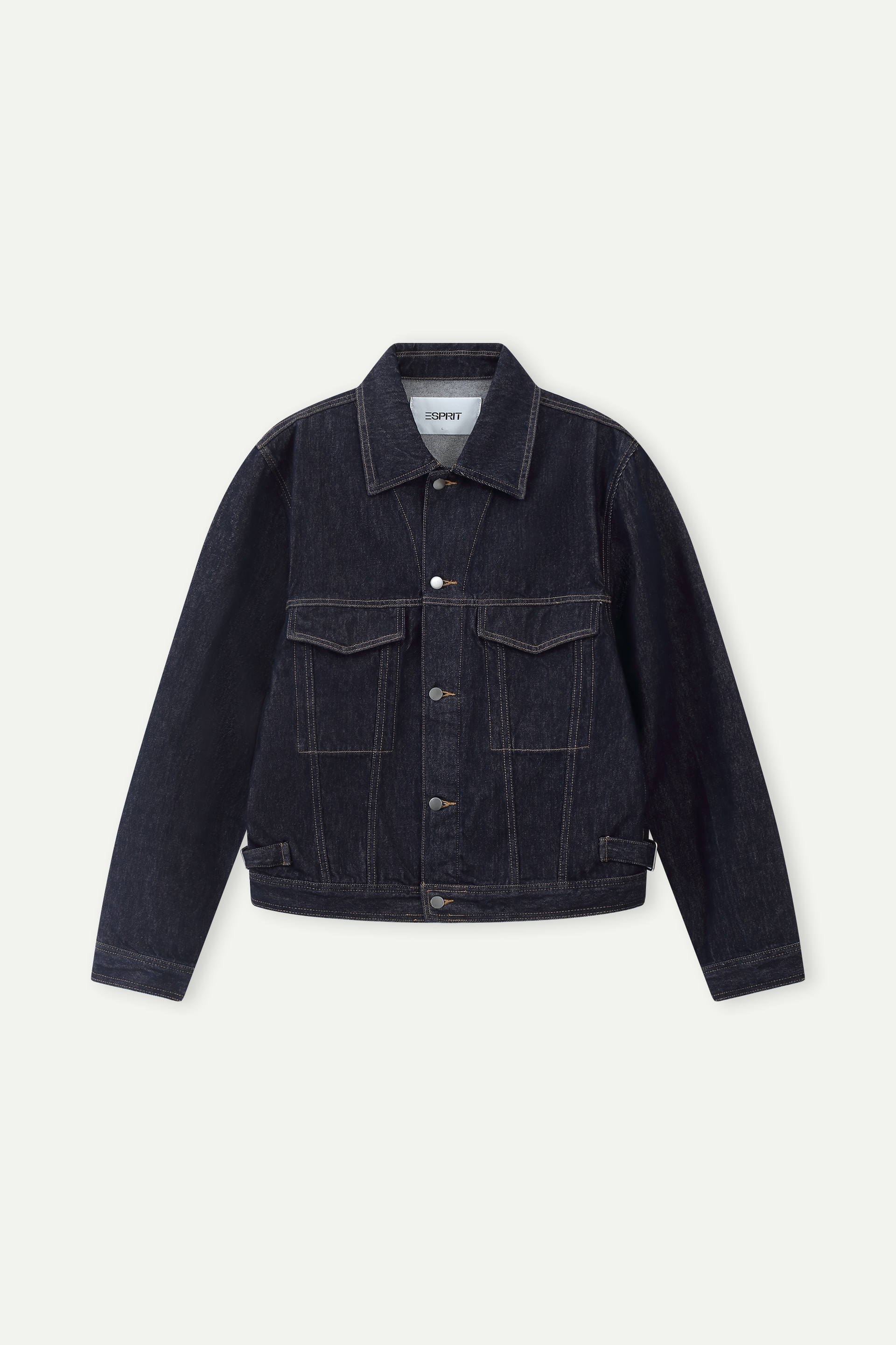 Relaxed Fit Cropped Denim Jacket