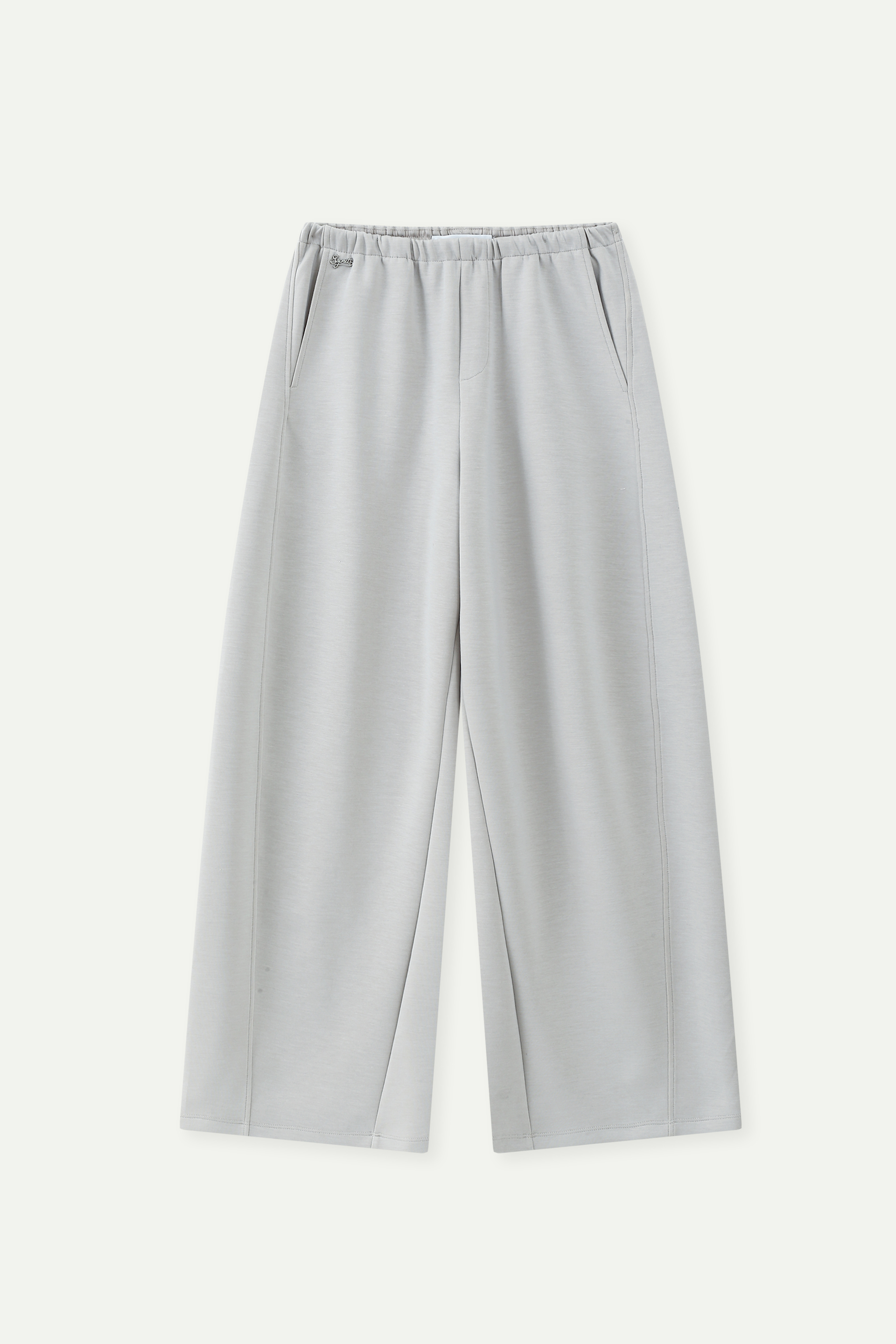 Elastic Waist Wide-Leg Pants