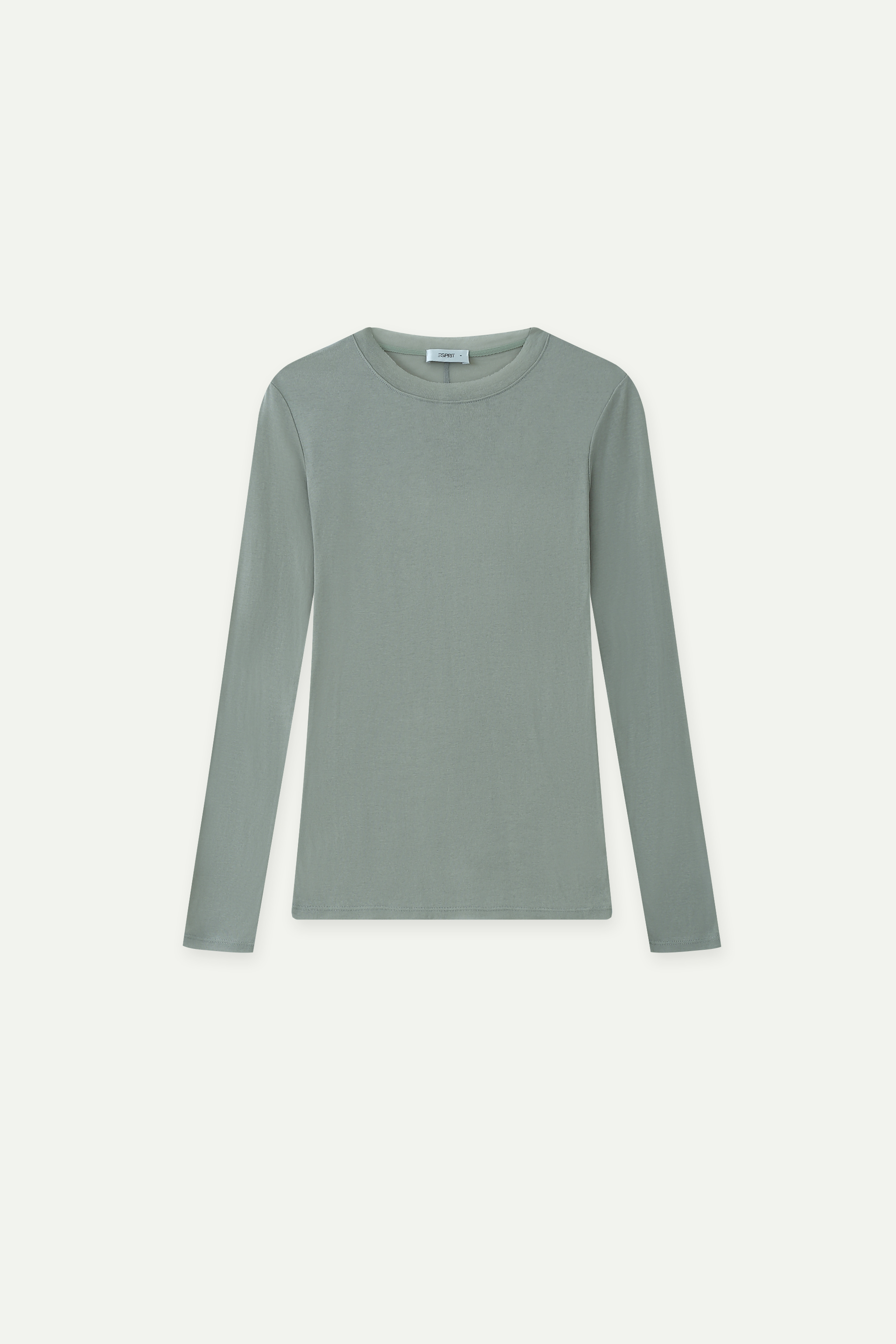 Slim Fit Crew Neck Long Sleeve Top