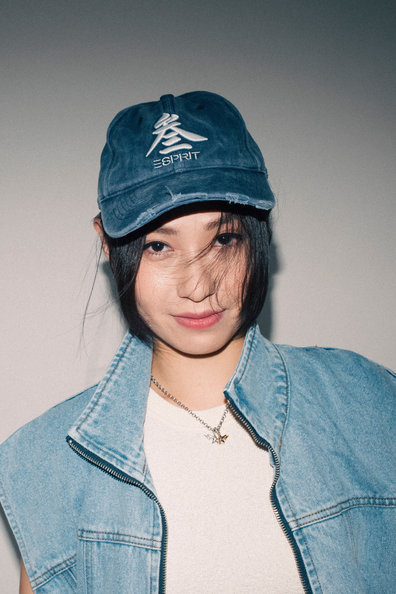 ESPRIT "SAN" Washed Distressed Baseball Cap