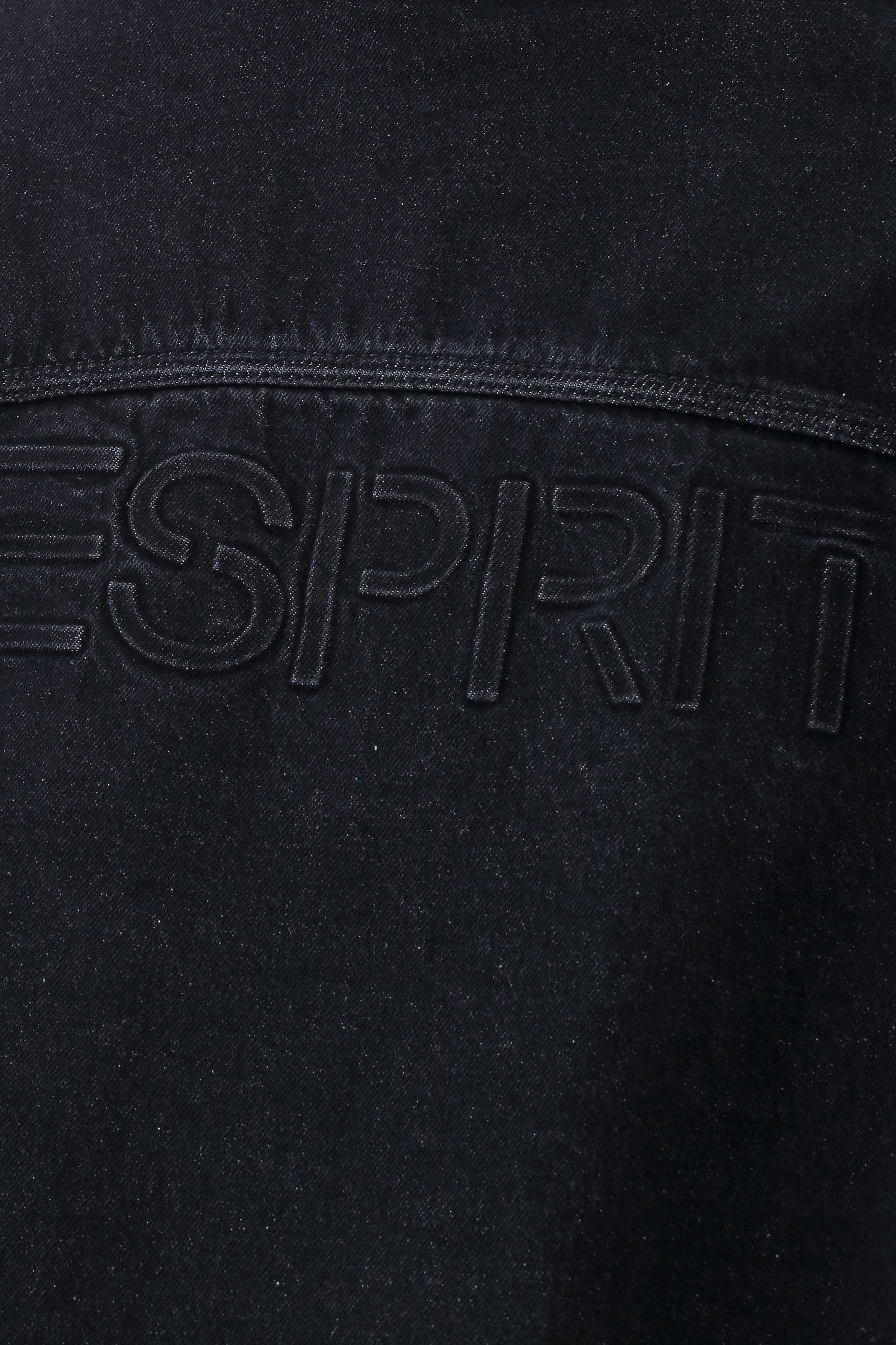 Men's Corduroy Collar Zip-Up Denim Jacket