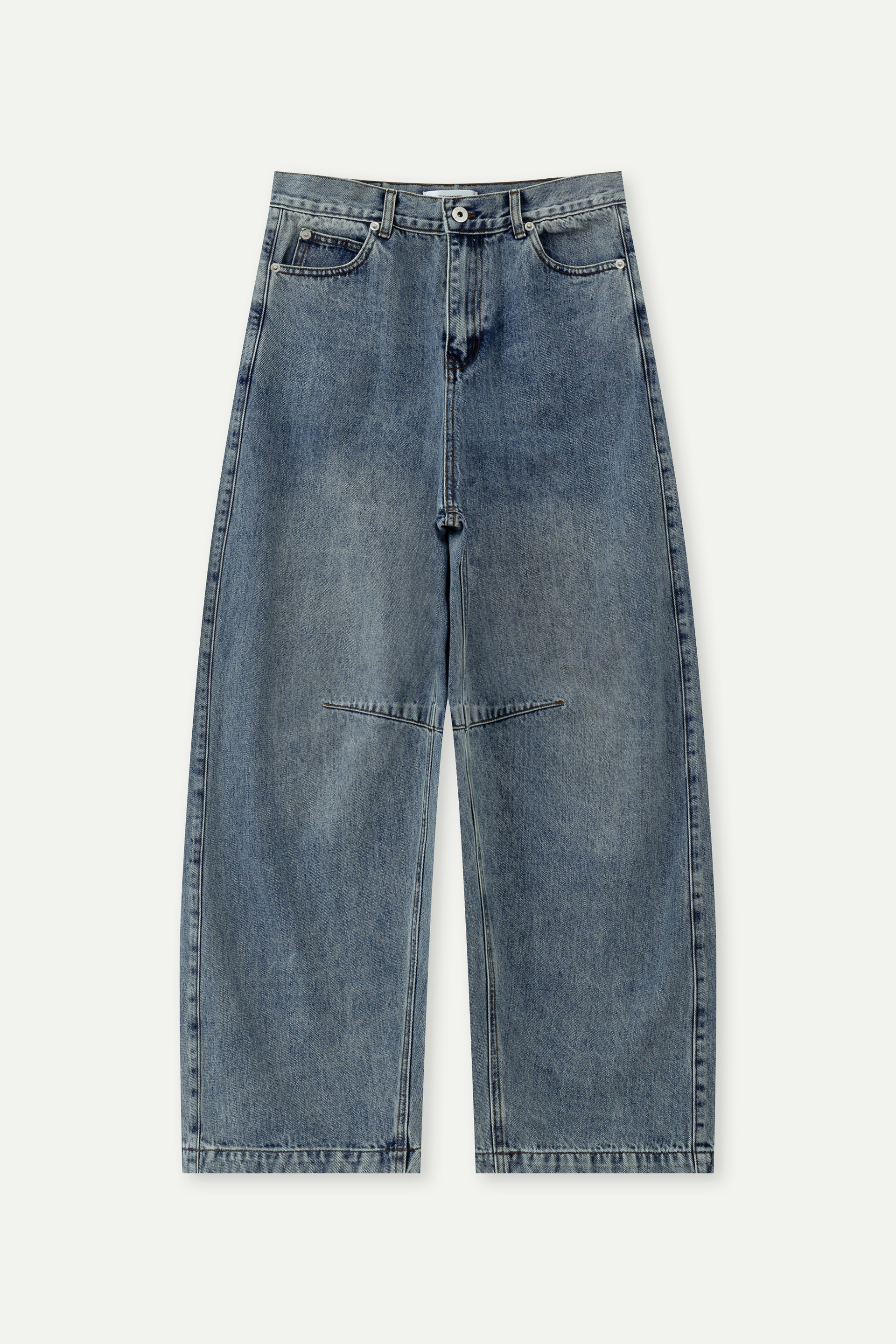 Wide-Leg Denim Jeans