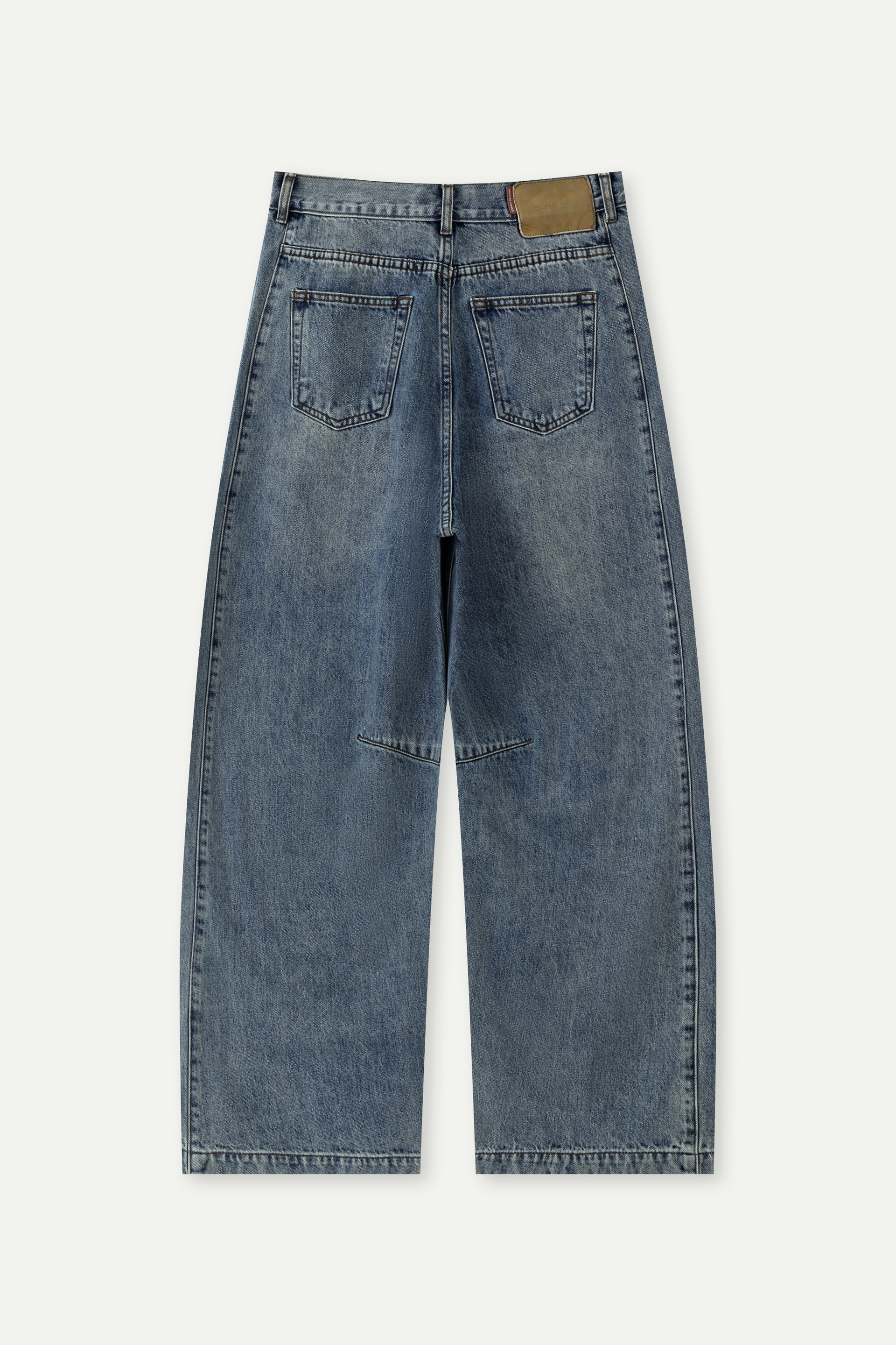 Wide-Leg Denim Jeans