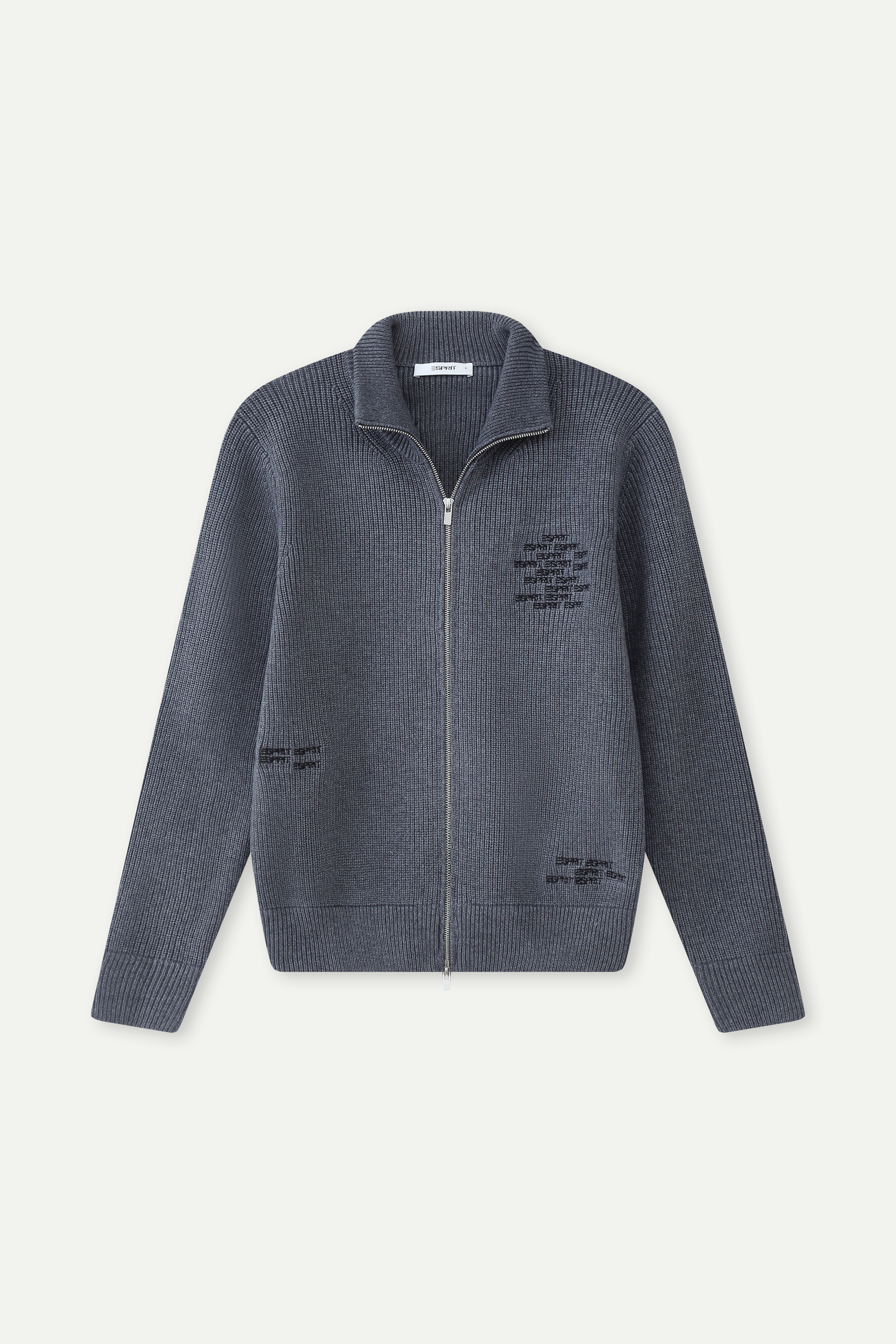 Zip-Up Knit Jacket