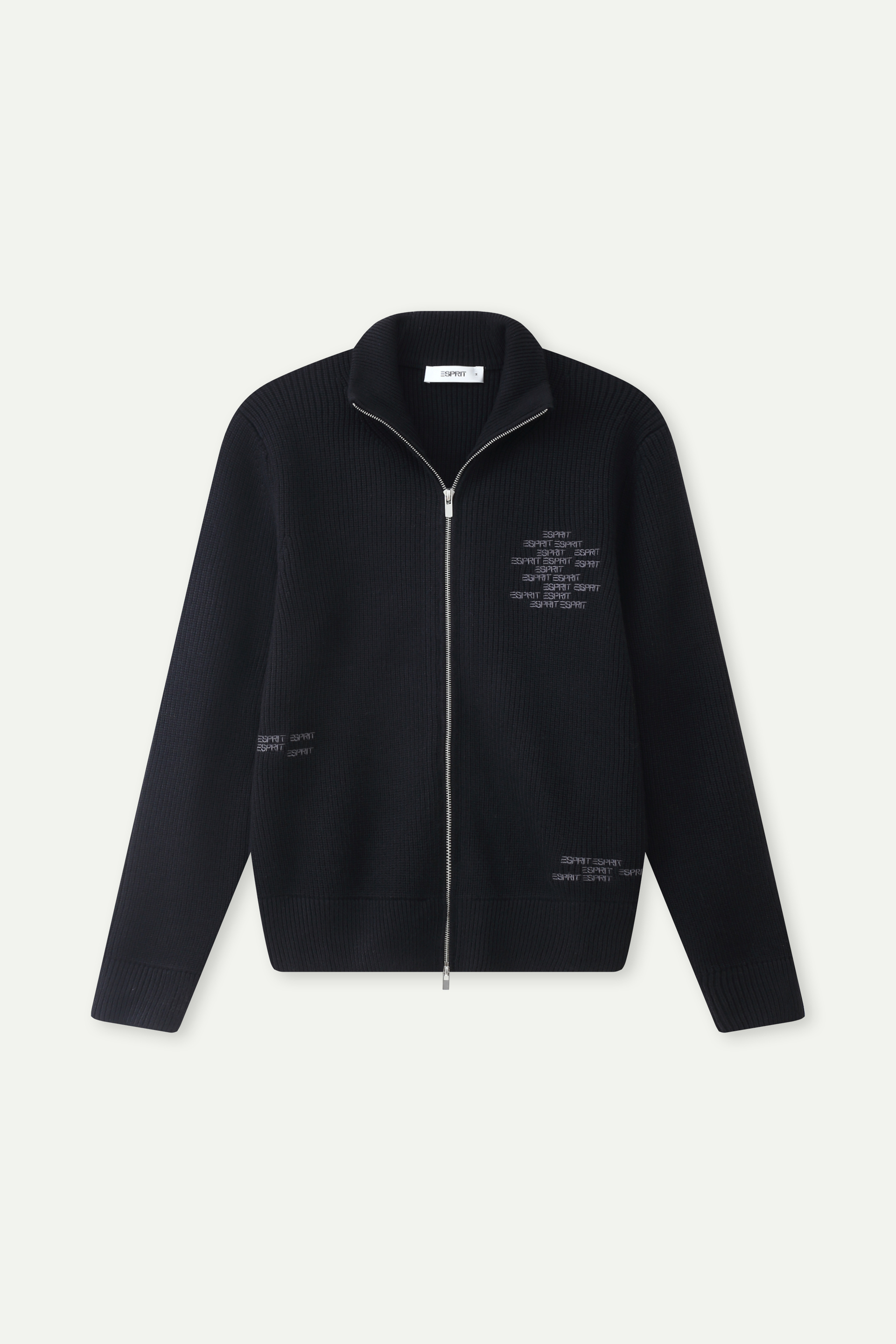 Zip-Up Knit Jacket
