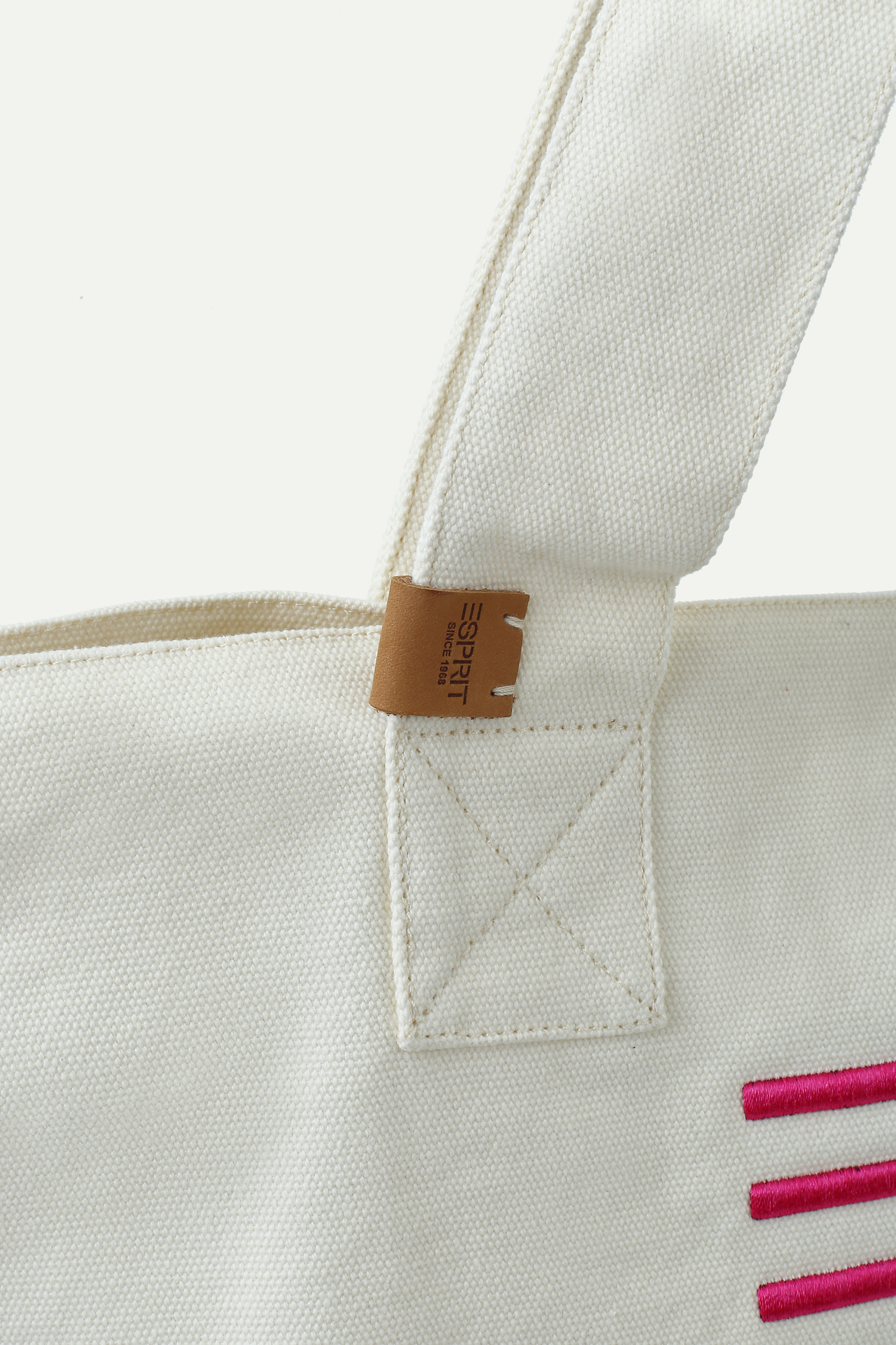 Canvas Colour‑Embroidered Tote Bag